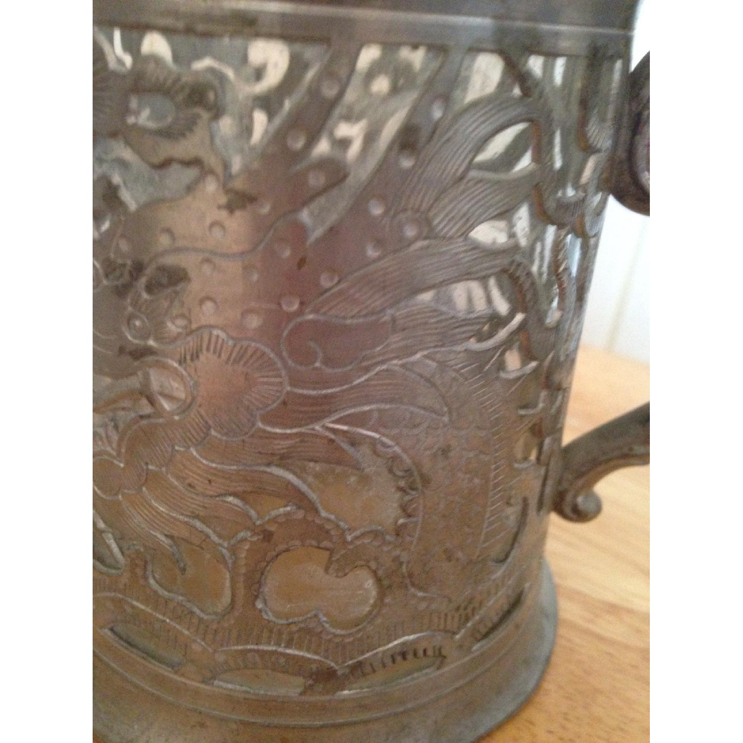 Lonkee Swatow Chinese Pewter Tankard - image-4