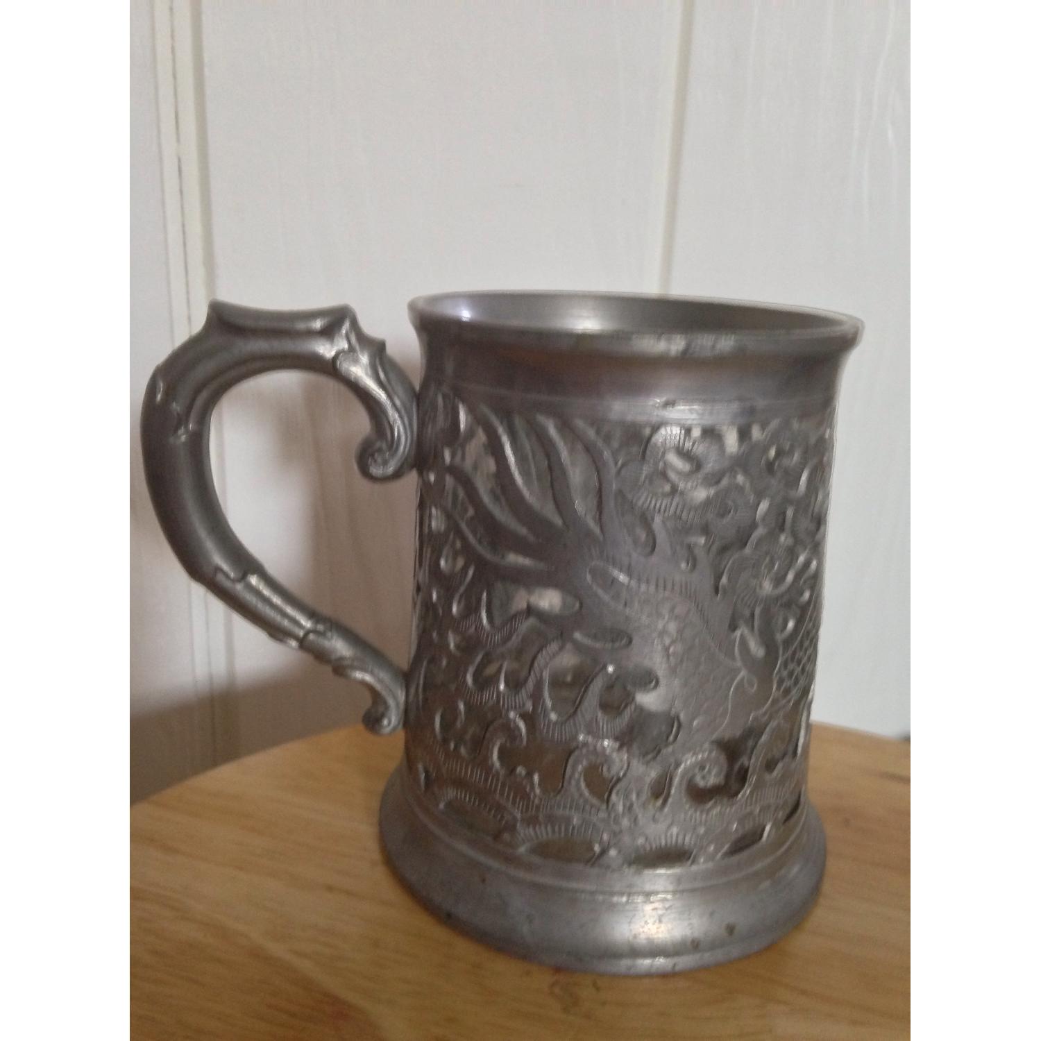 Lonkee Swatow Chinese Pewter Tankard - image-6