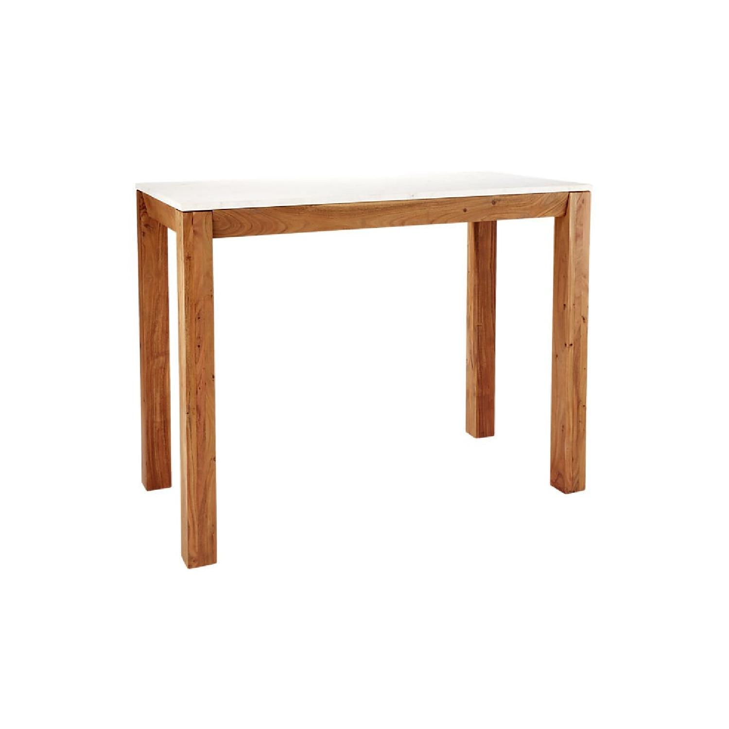 CB2 Palate Marble Rectangular Counter Table - image-0