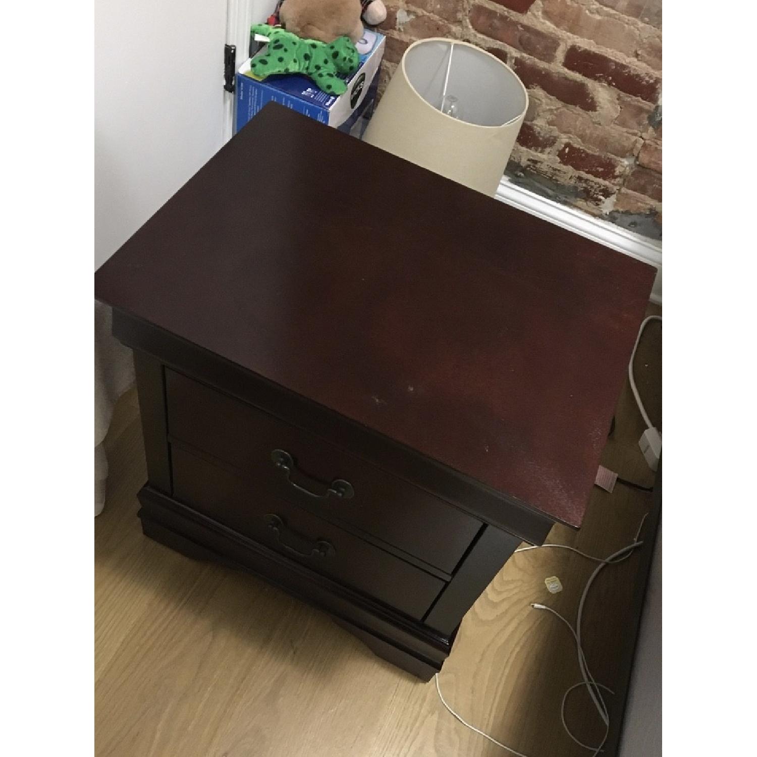 Claremont Louis Phillipe 2-Drawer Nightstand in Cherry - image-4