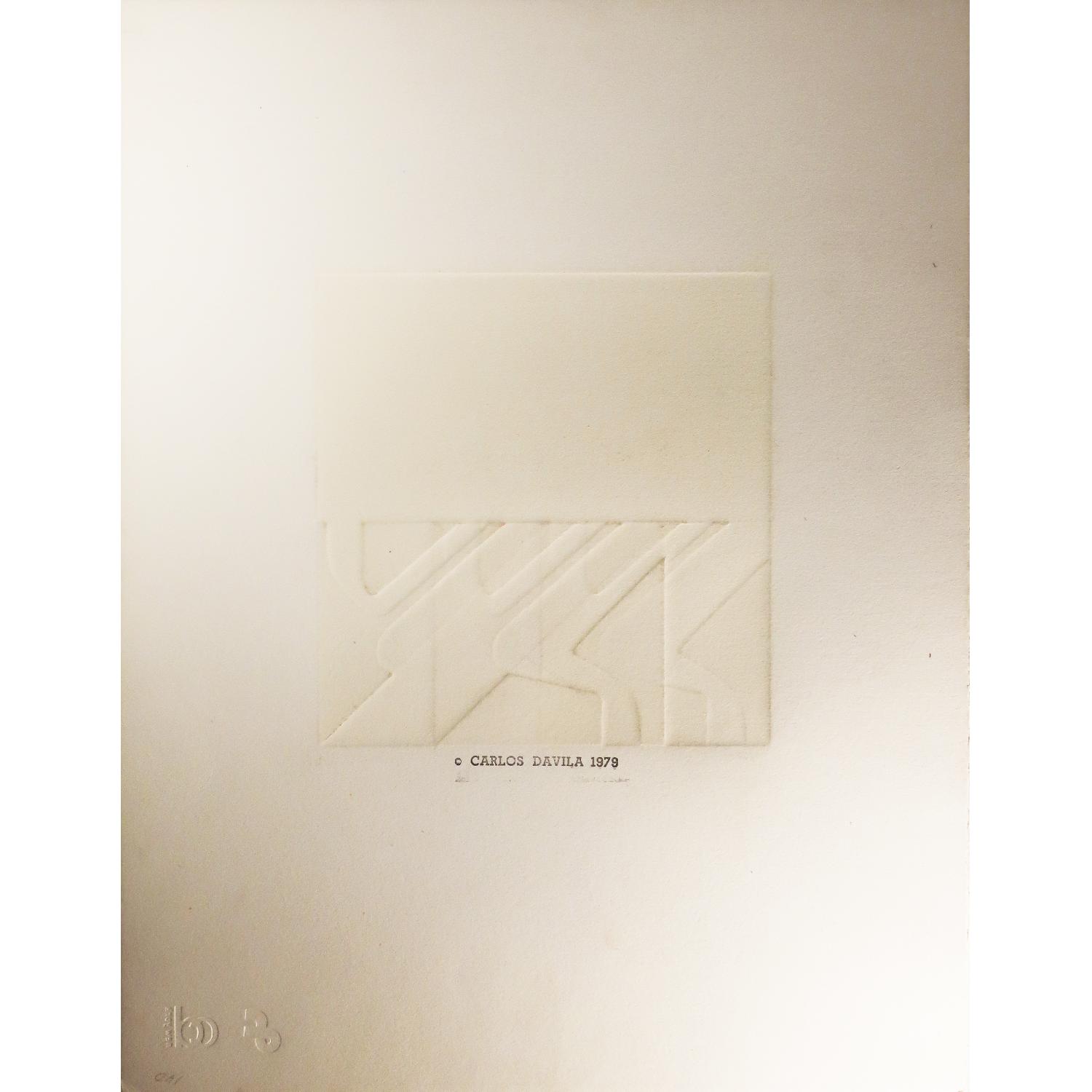 Carlos Davila Aquatint Etching - Line III - image-1