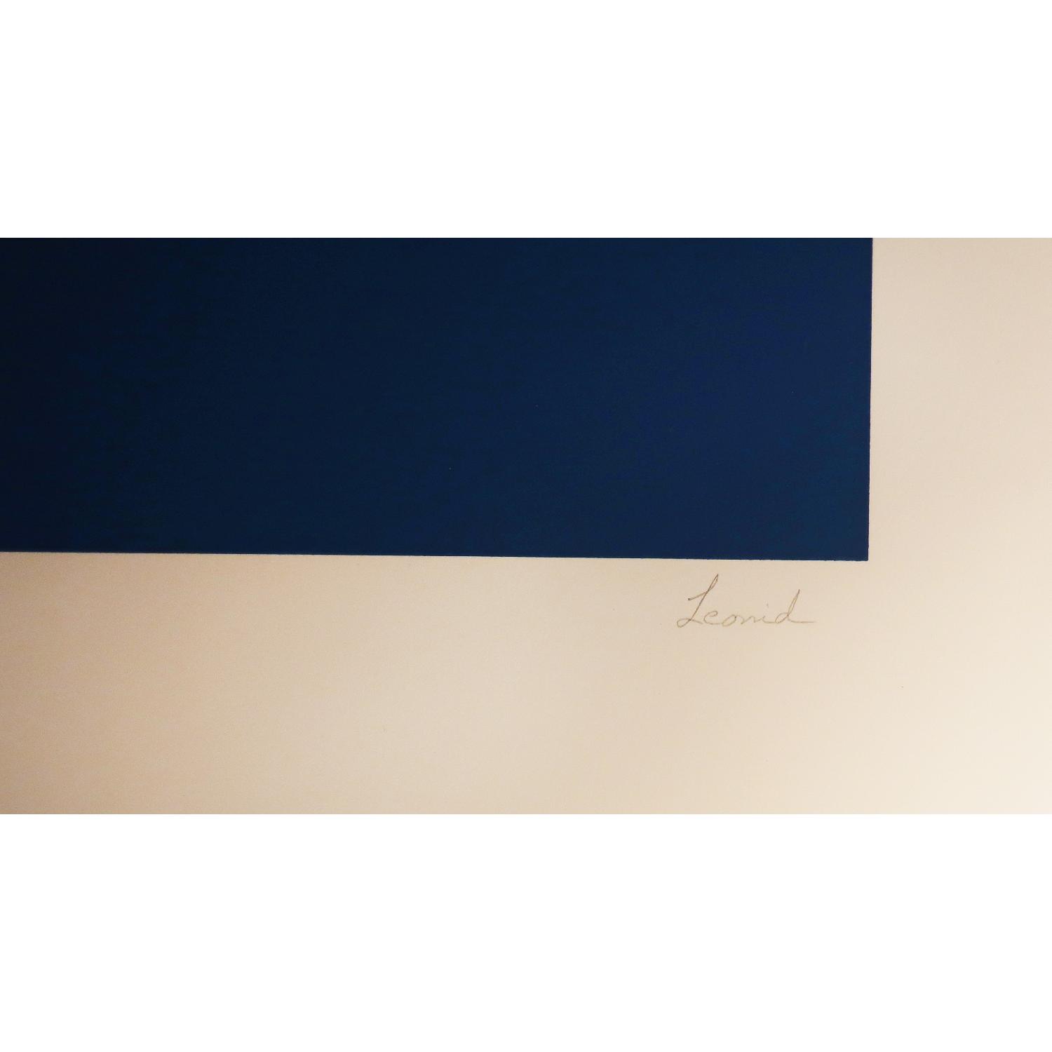 Leonid Untitled Blue Ombre Silkscreen - image-1