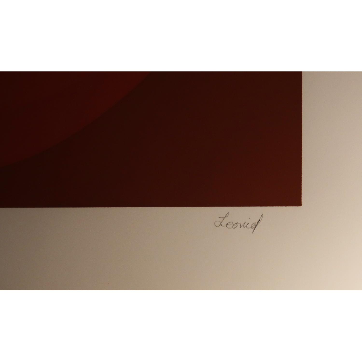 Leonid Untitled Red Ombre Silkscreen - image-2