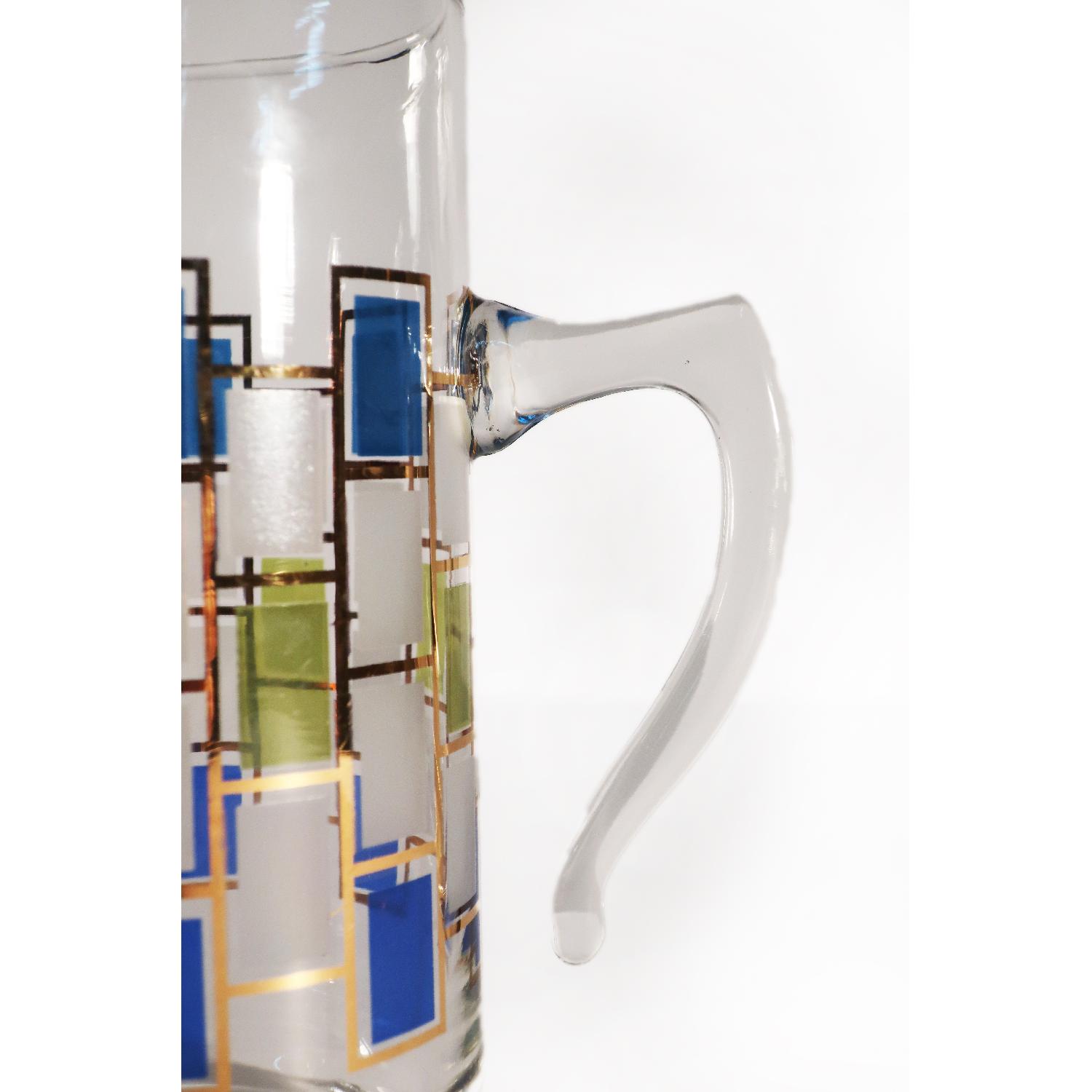 Small Mid Century Modern Glass Pitcher - image-3