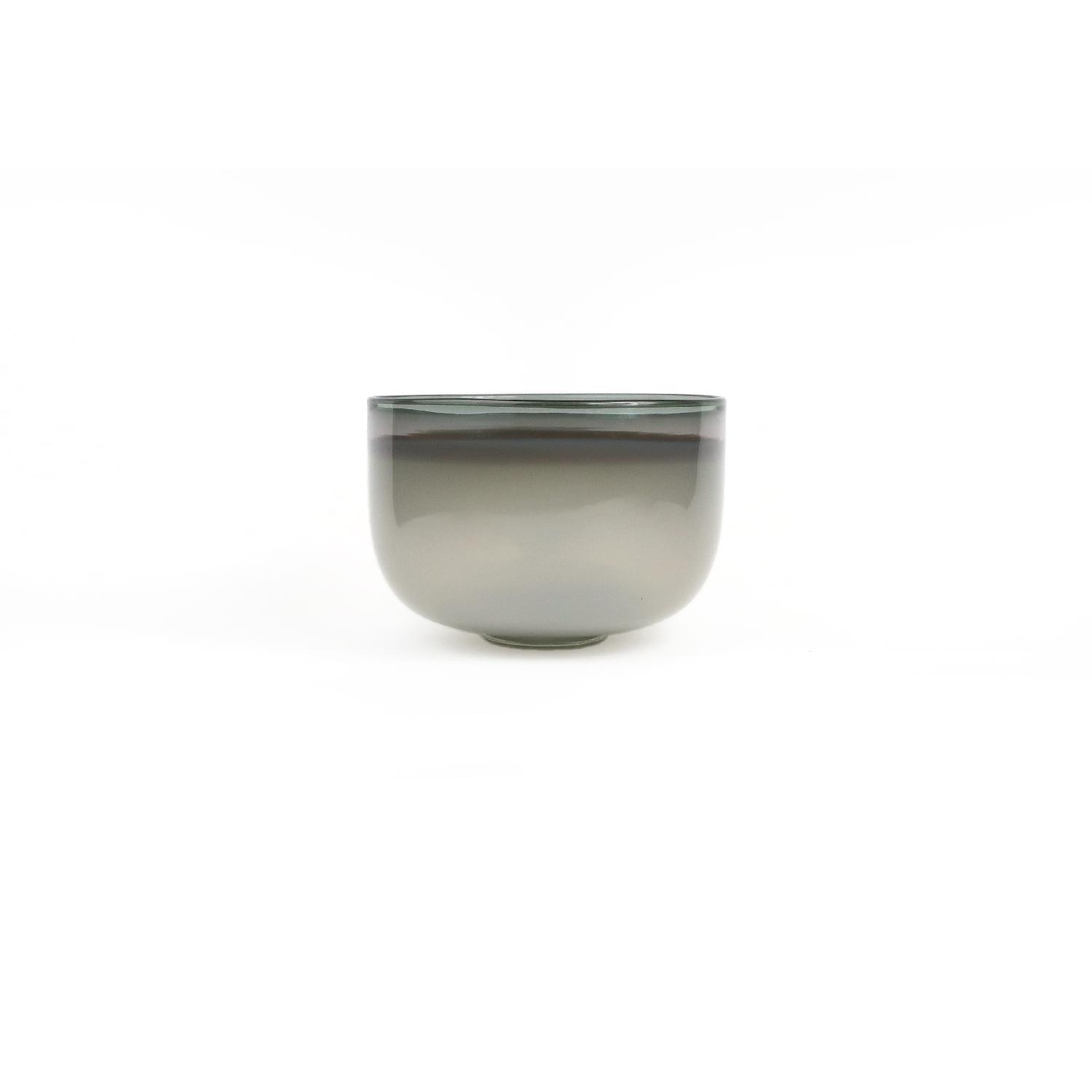 Guggisberg Baldwin Nonfoux White & Grey Glass Bowl - image-3