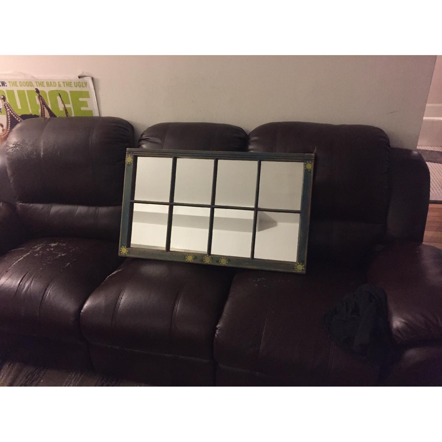 8 Panel Hand Painted Mirror - image-1