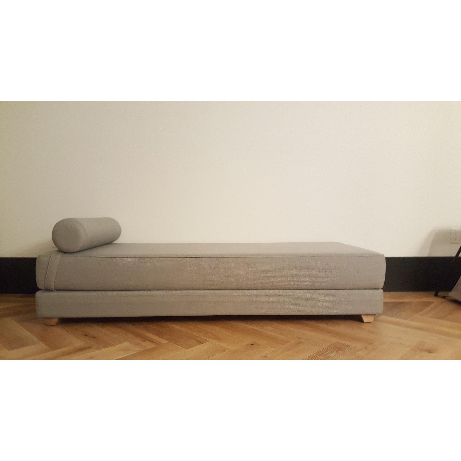 CB2 Lubi Silver Grey Sleeper Daybed - image-1