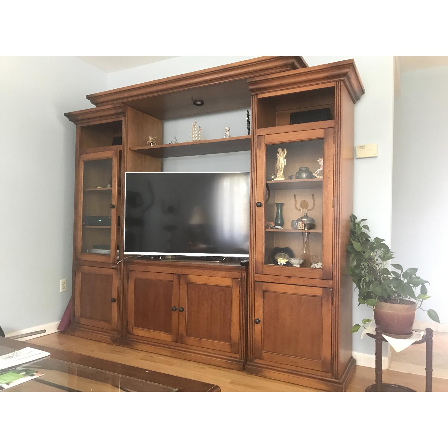 Cherry Wood Entertainment Center - image-1