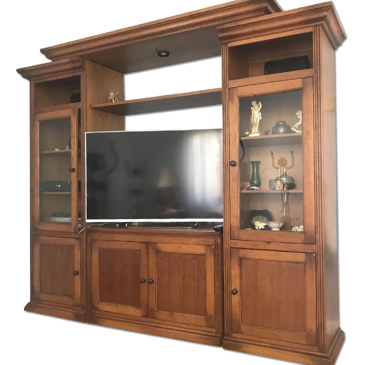 Cherry Wood Entertainment Center - image-0