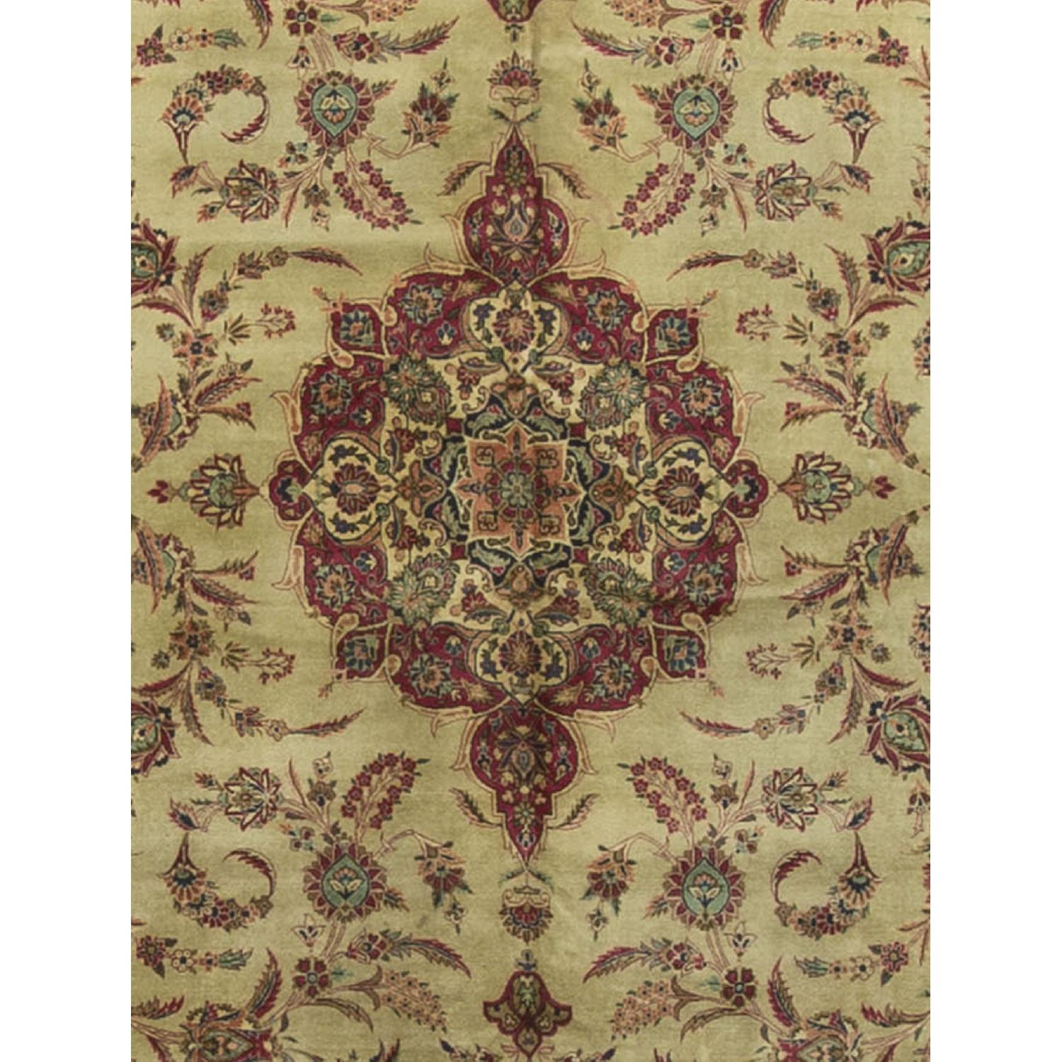 Antique Persian Kasha Rug in Multi - image-2