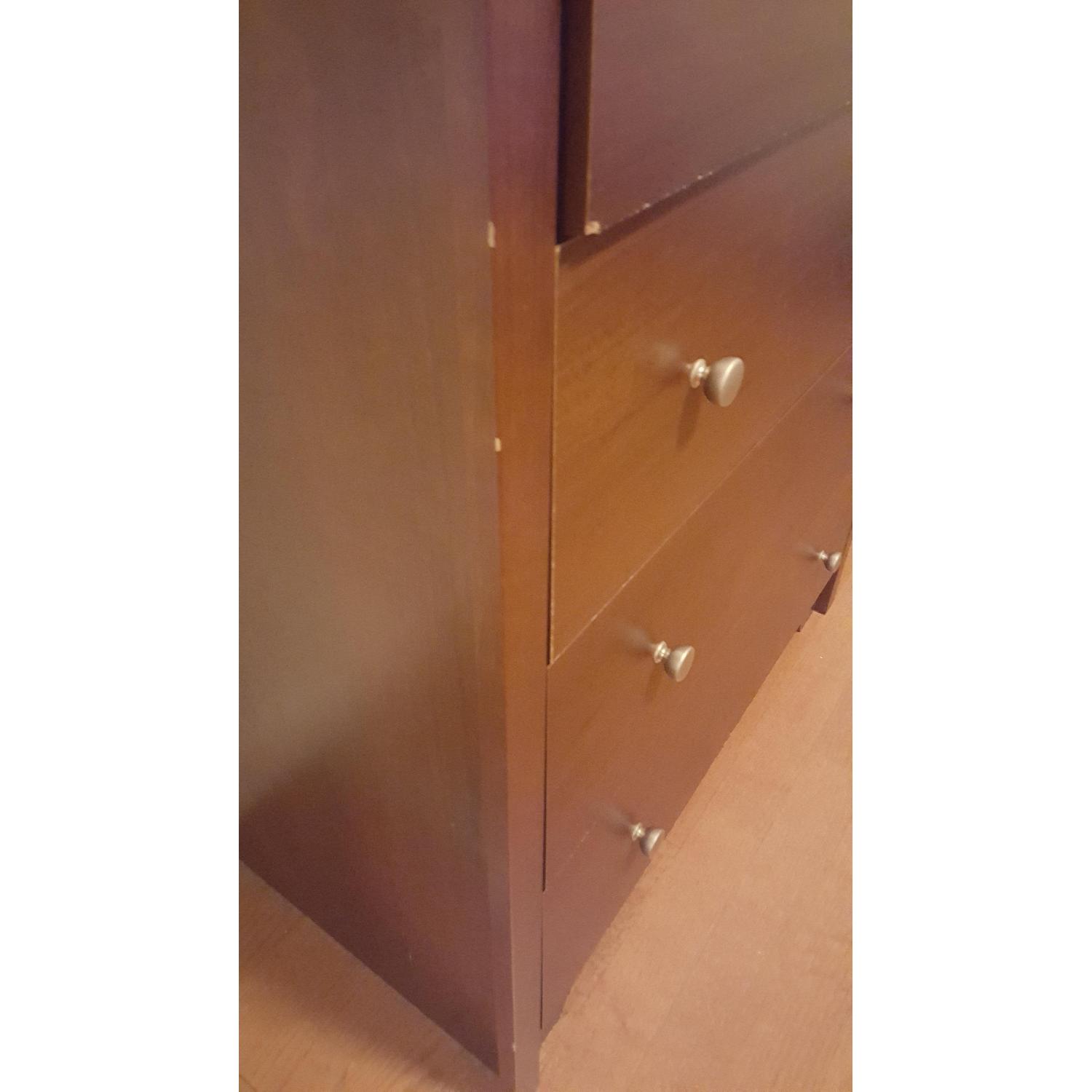 5 Drawer Dark Wood Dresser - image-3