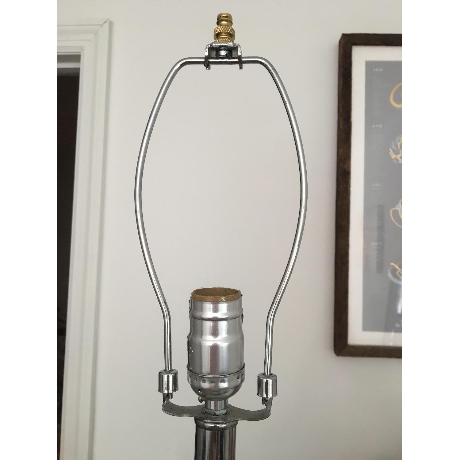 Silver Mirror Table Lamp Base Only - image-3