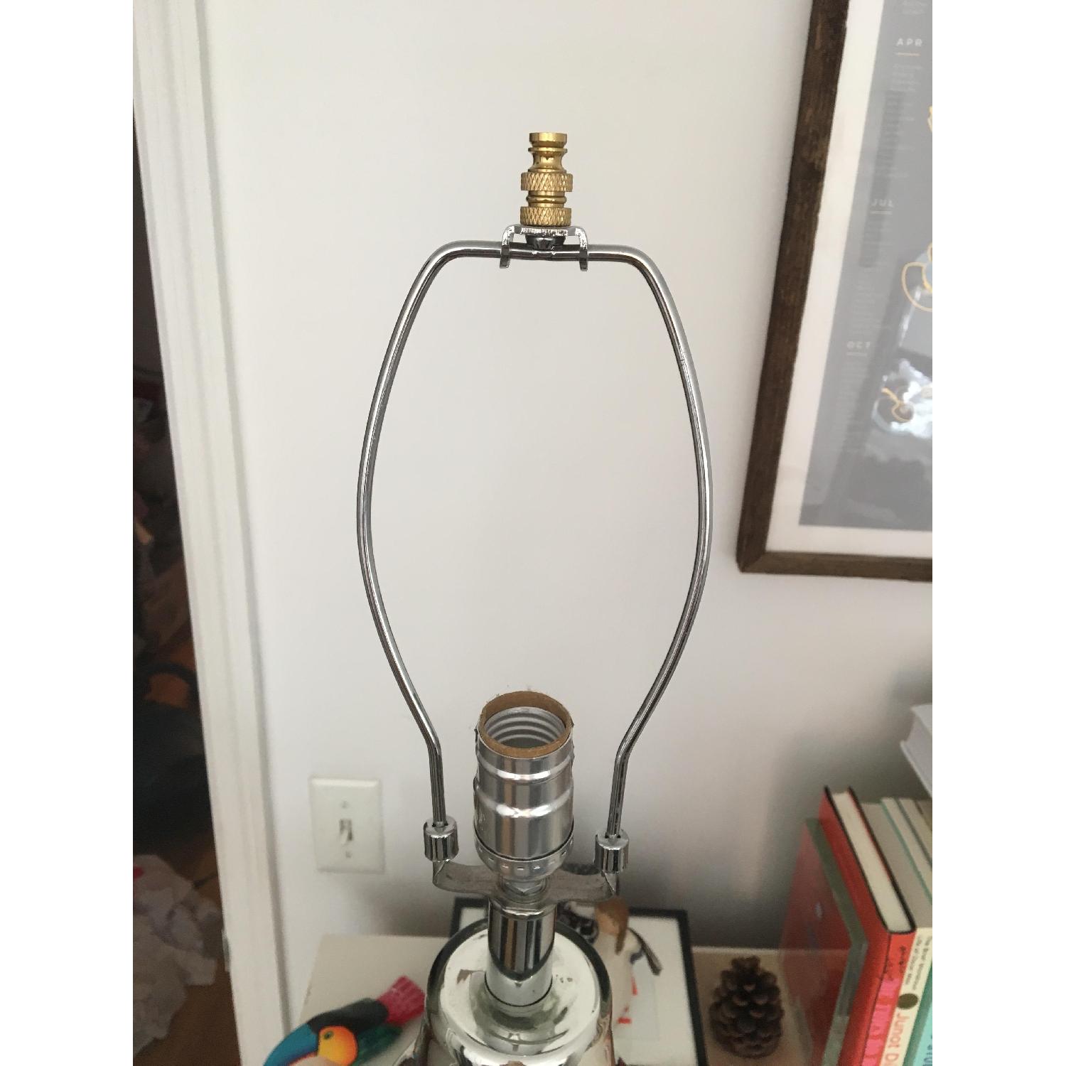 Silver Mirror Table Lamp Base Only - image-6