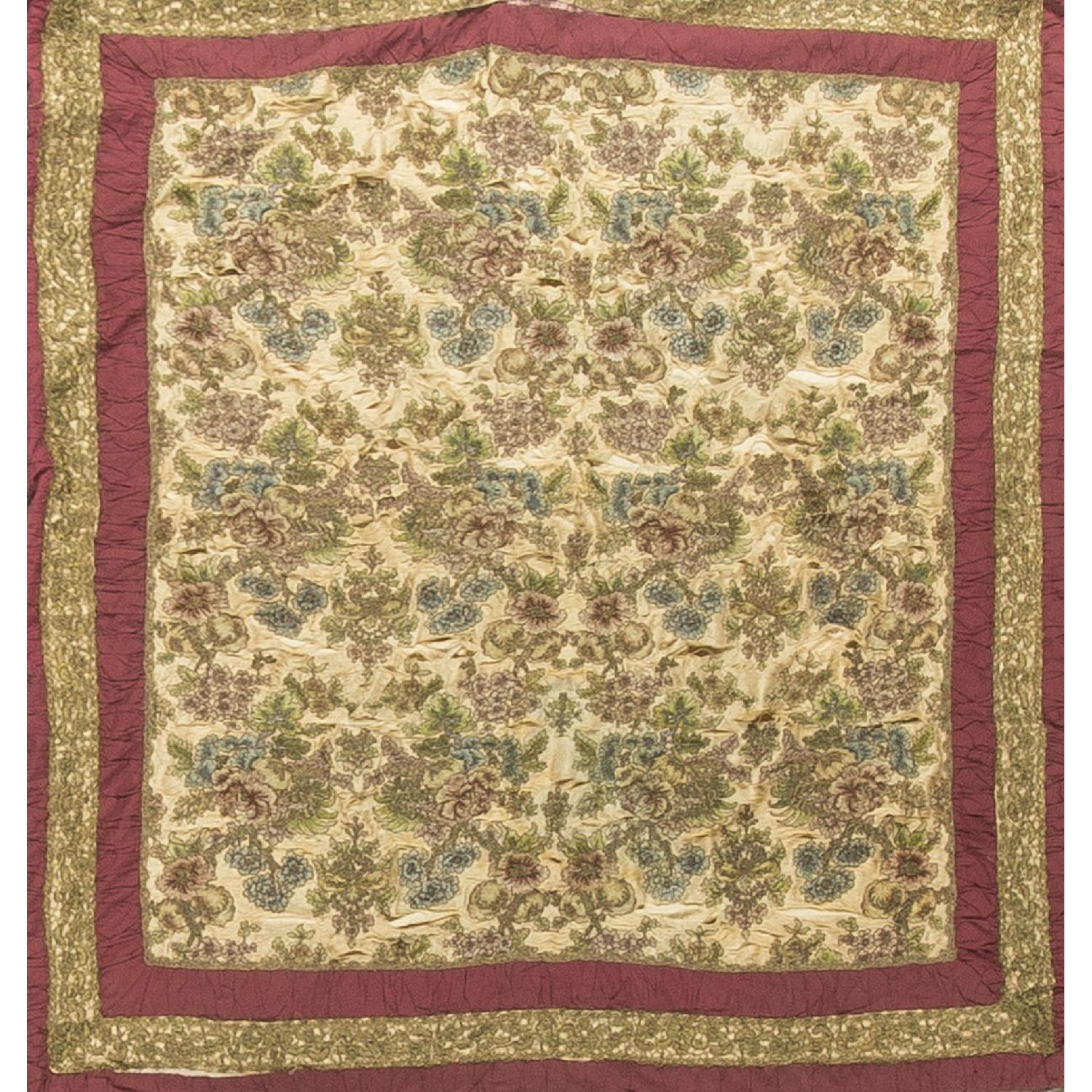 Antique Persian Table Rug in Multi - image-0