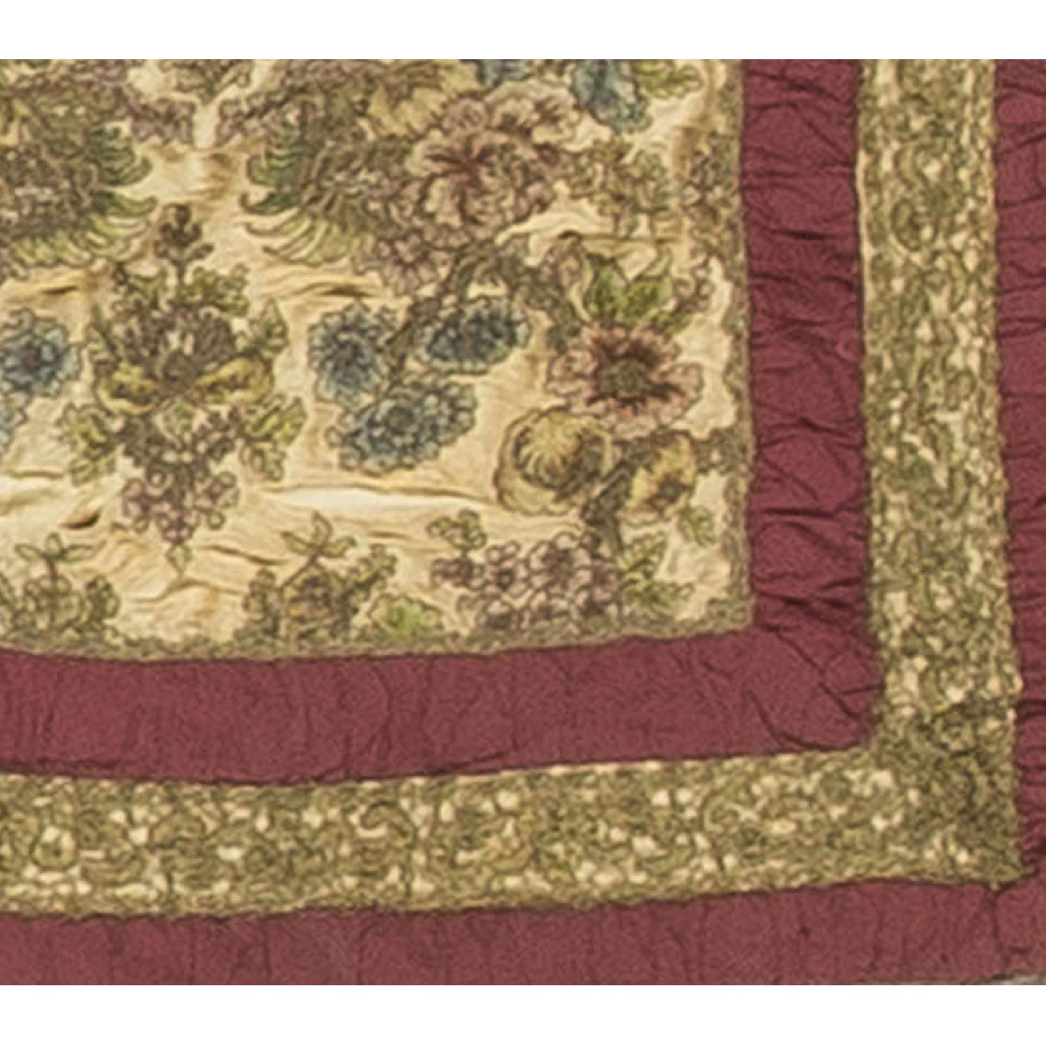 Antique Persian Table Rug in Multi - image-1