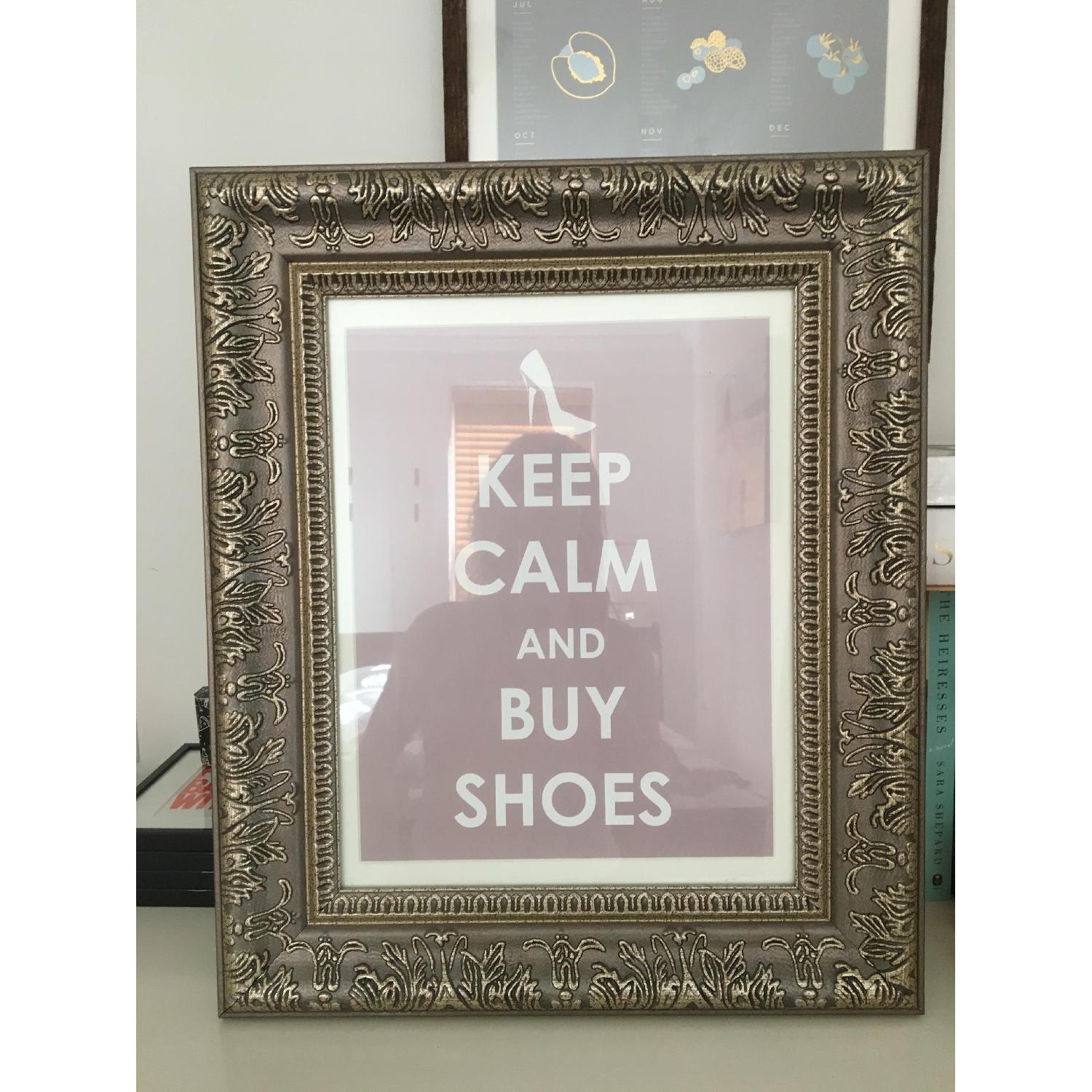Keep Calm Buy Shoes Framed Print - image-3