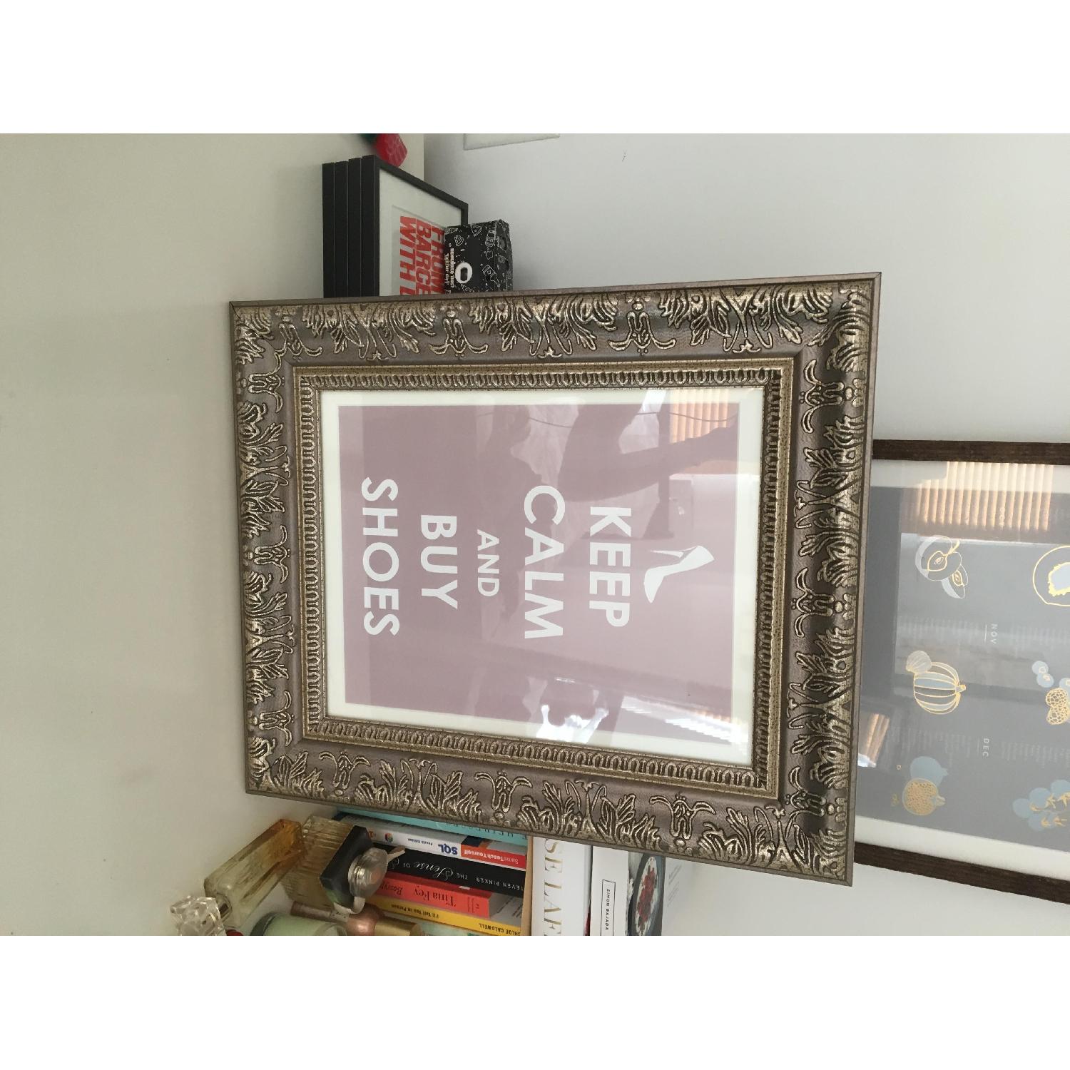 Keep Calm Buy Shoes Framed Print - image-5