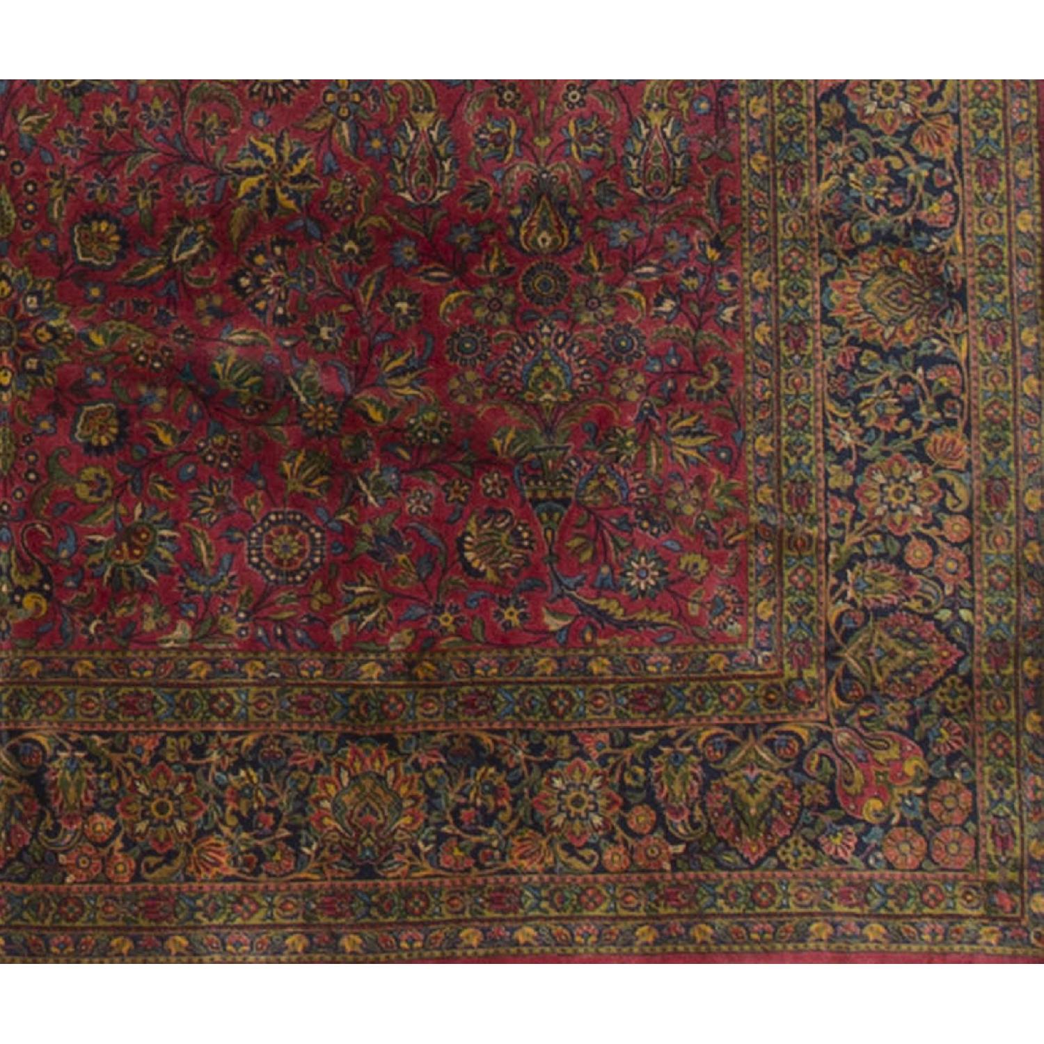 Antique Persian Kasha Rug in Multi - image-1