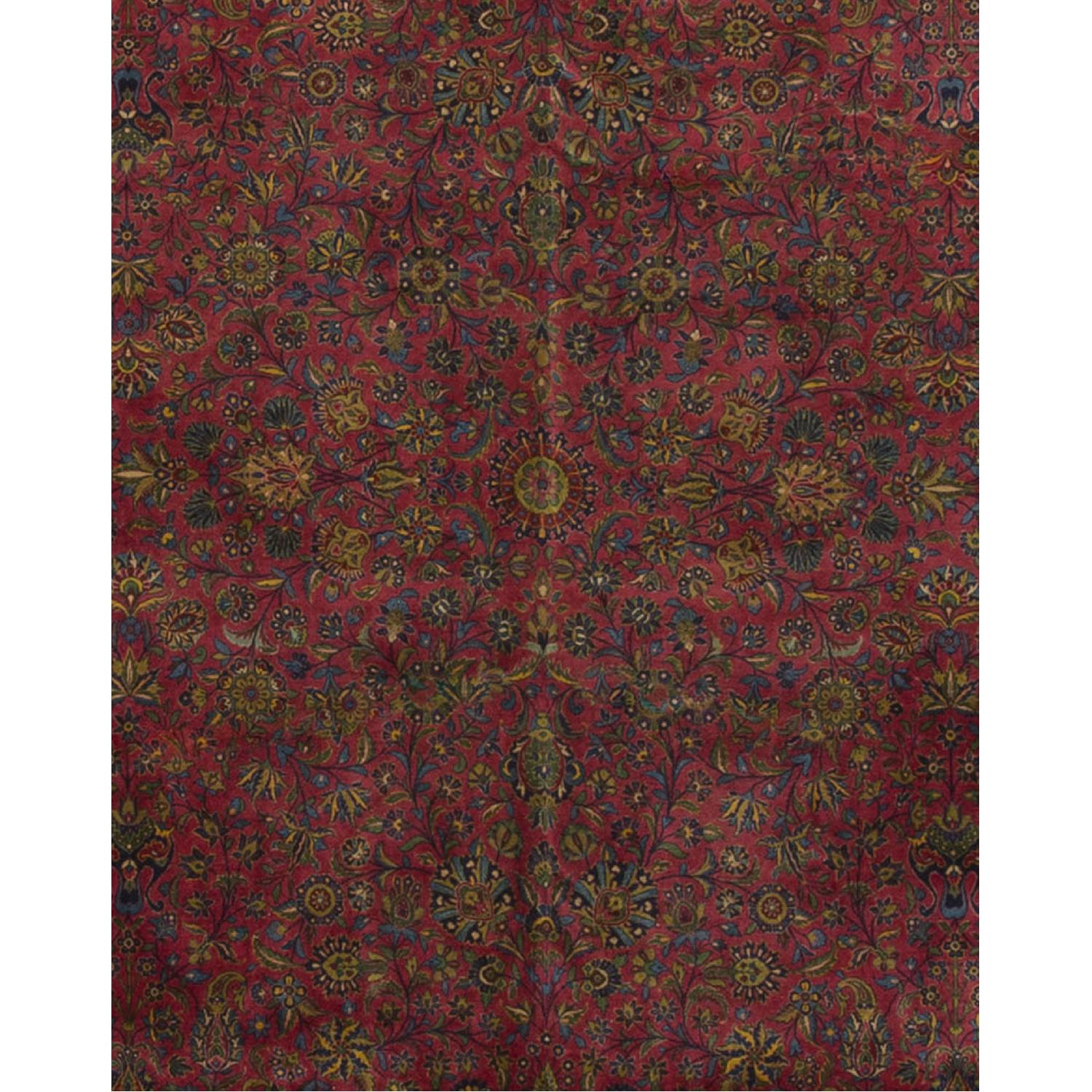 Antique Persian Kasha Rug in Multi - image-2