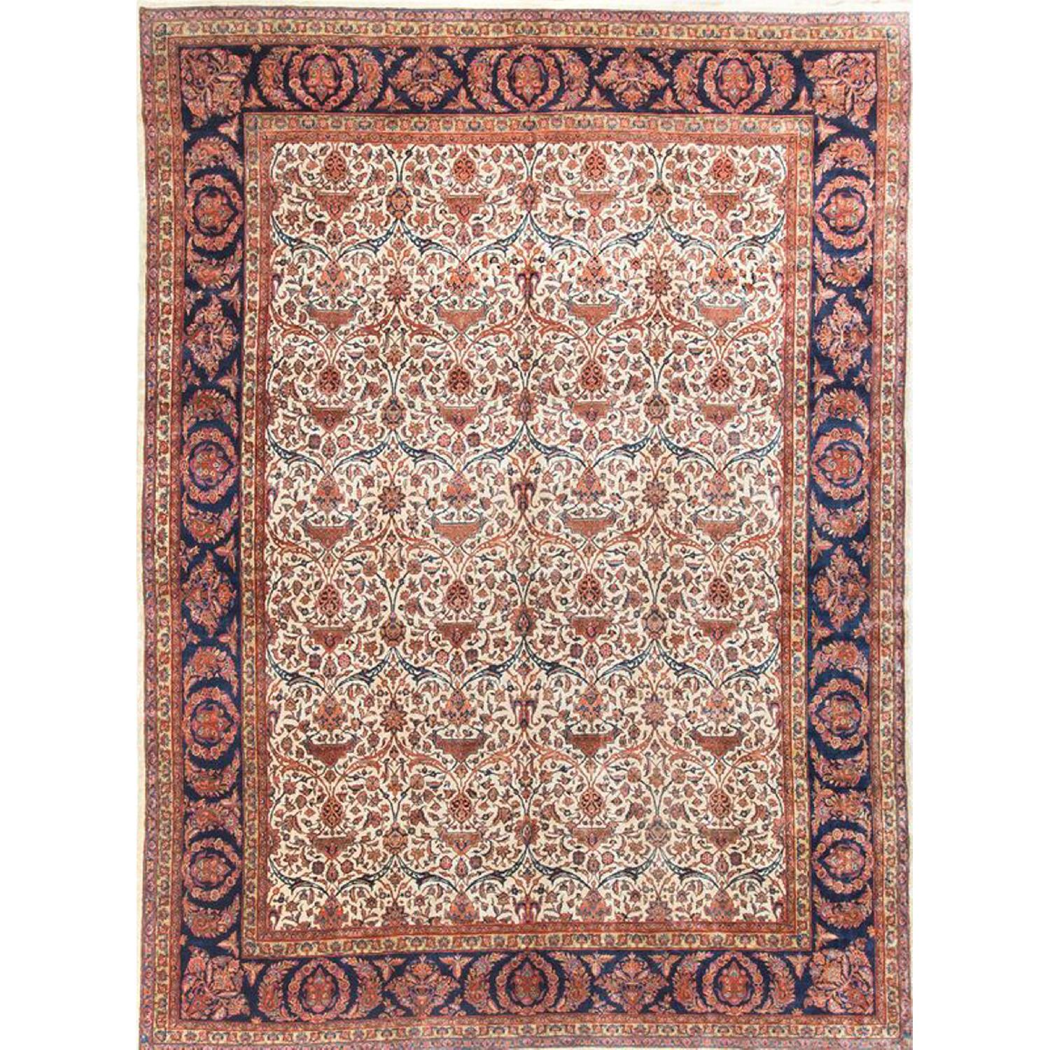 Antique Persian Kasha Rug in Multi - image-0