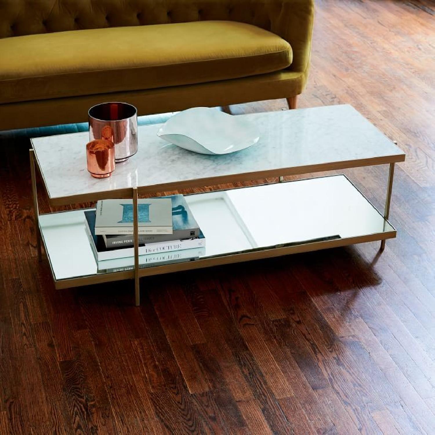 West Elm Avery Marble Coffee Table - image-4