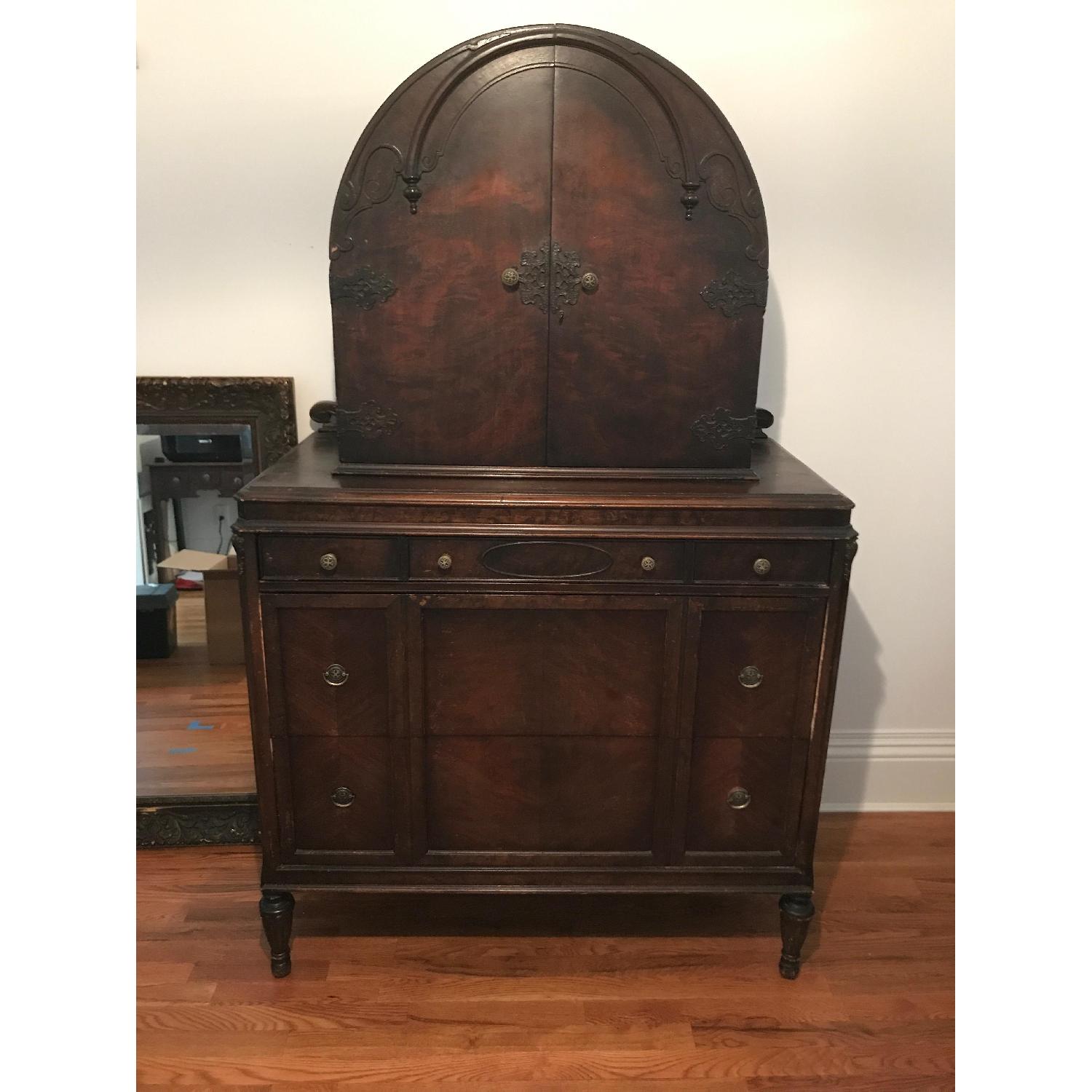 Vintage Art Nouveau Dresser - image-6