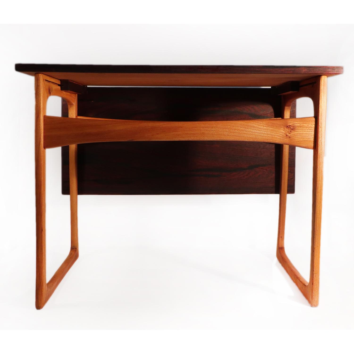 J. Ingvard Jensen Rosewood & Teak Side Table - Thumbnail 2