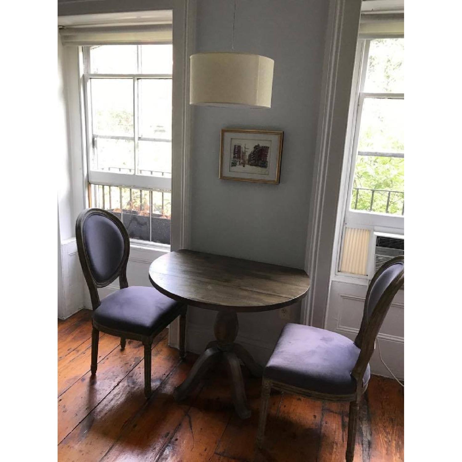 World Market Dining Table w/ 2 Chairs - image-1