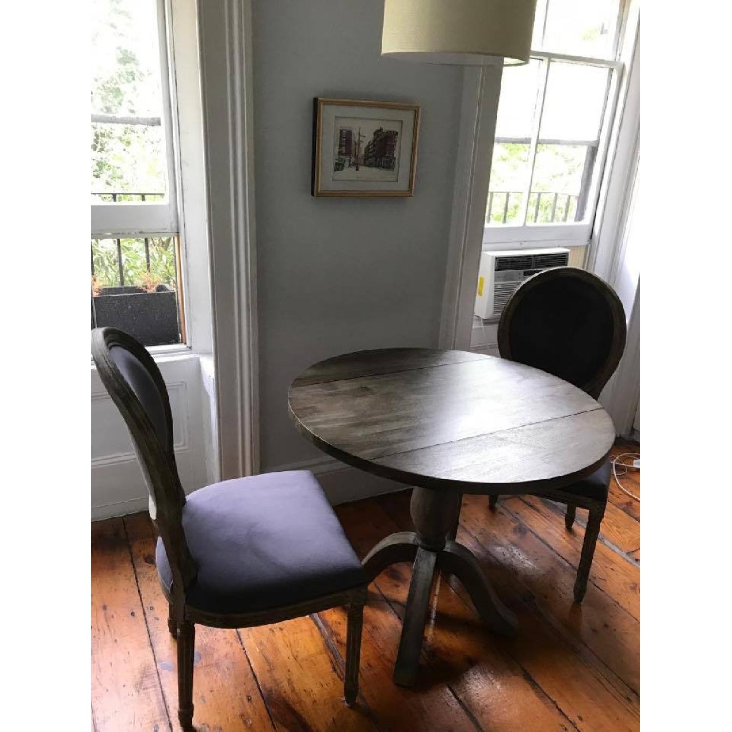 World Market Dining Table w/ 2 Chairs - image-3