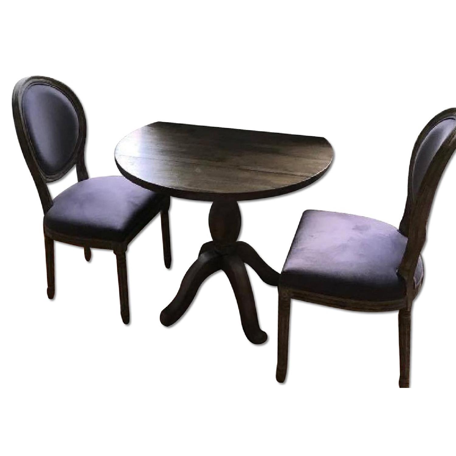 World Market Dining Table w/ 2 Chairs - image-0