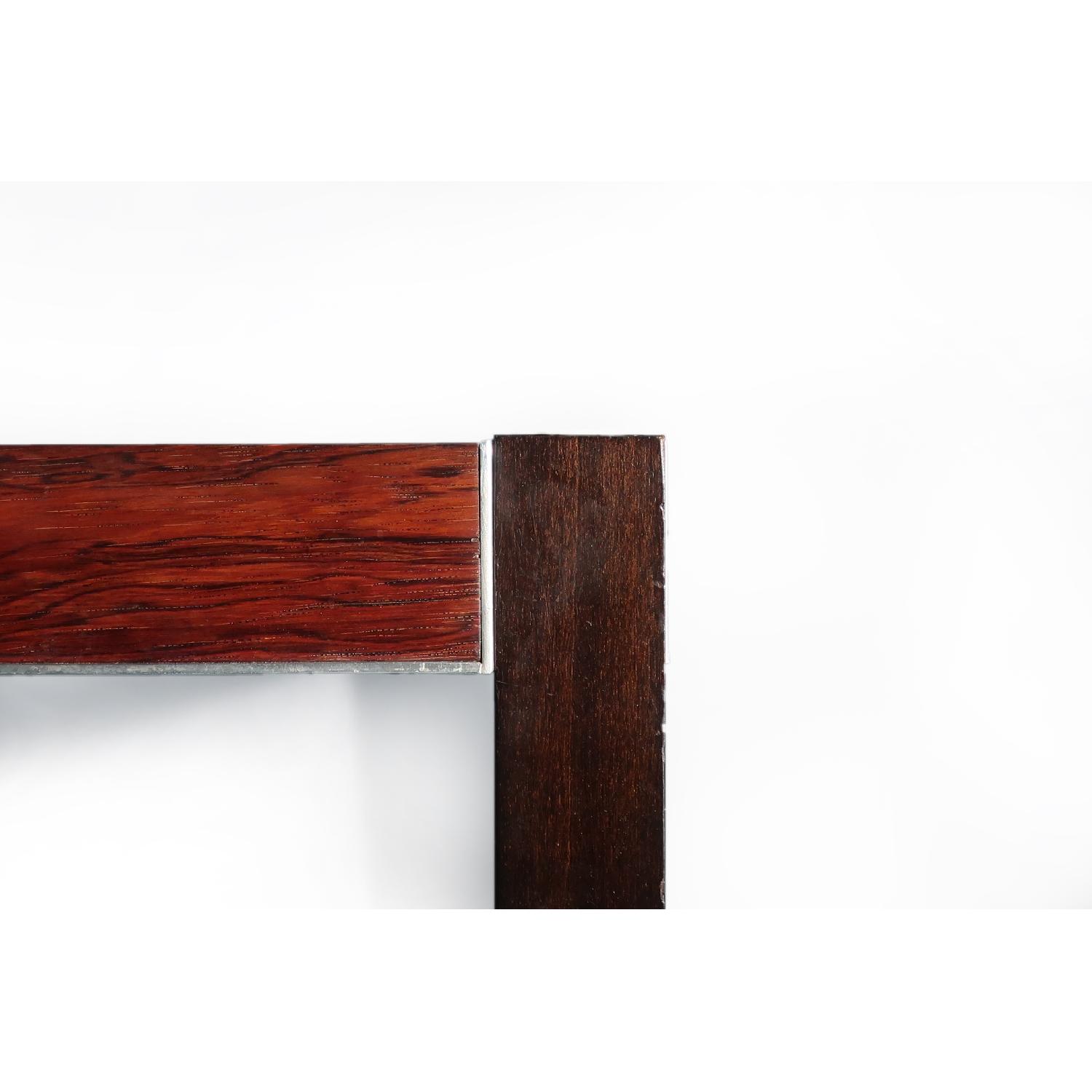 Rosewood & Chrome Table - image-1