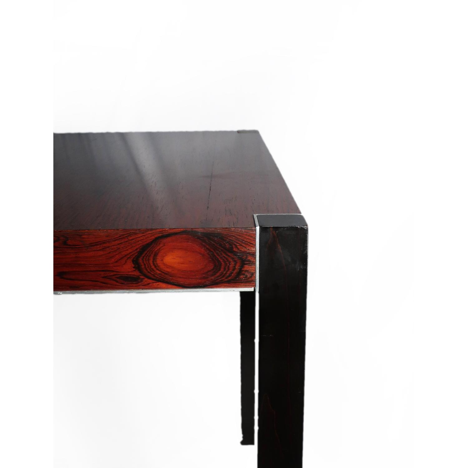 Rosewood & Chrome Table - image-2