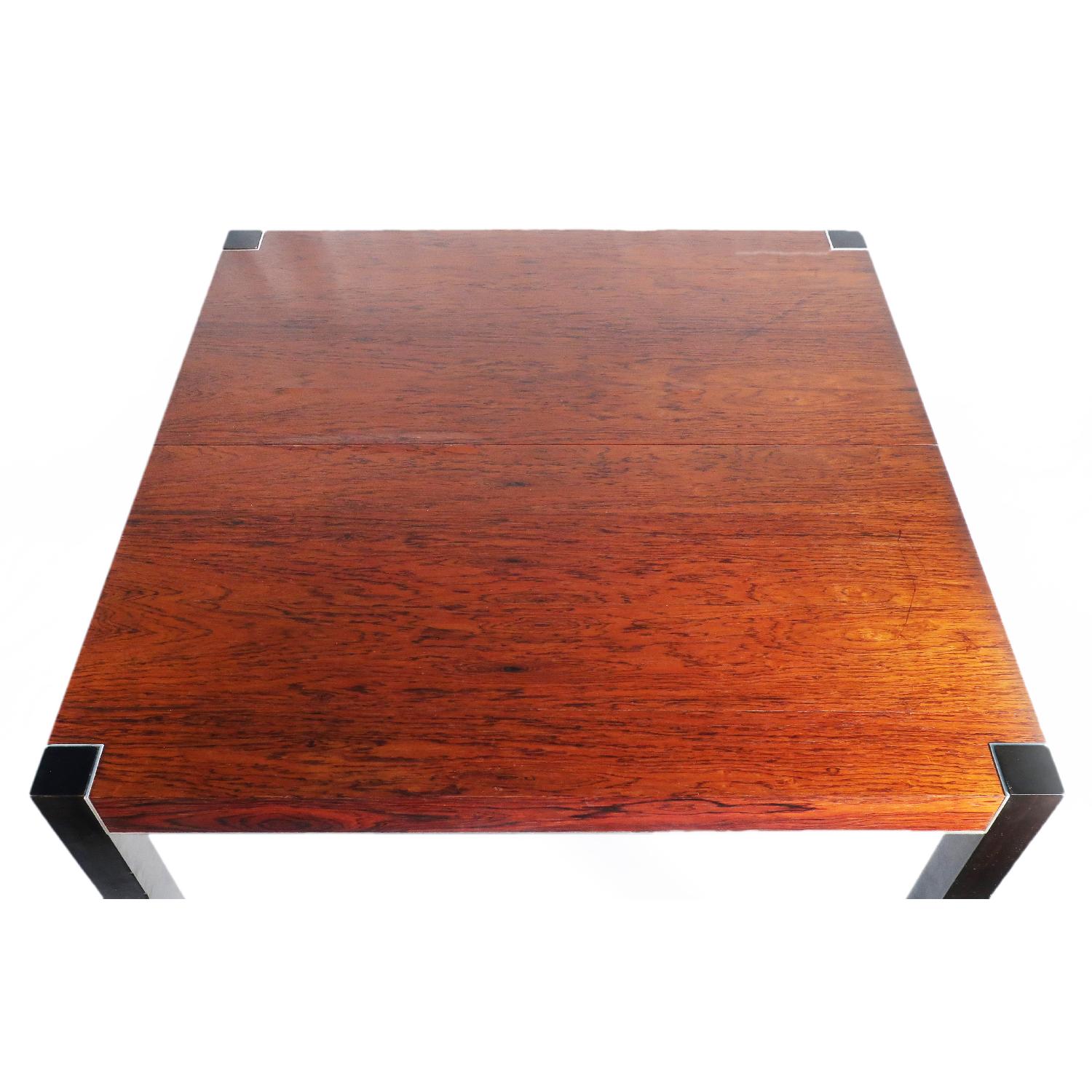 Rosewood & Chrome Table - image-5