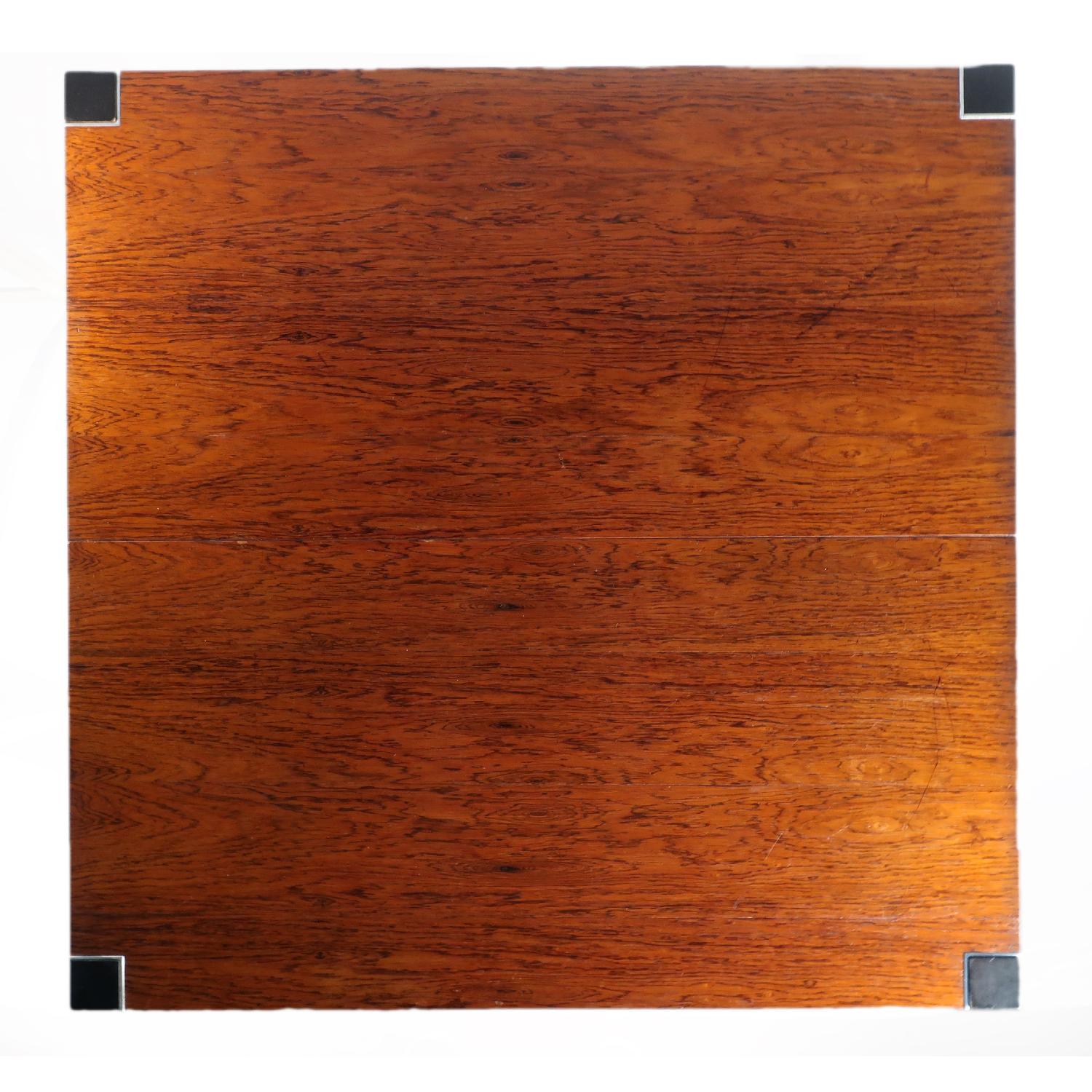 Rosewood & Chrome Table - image-6