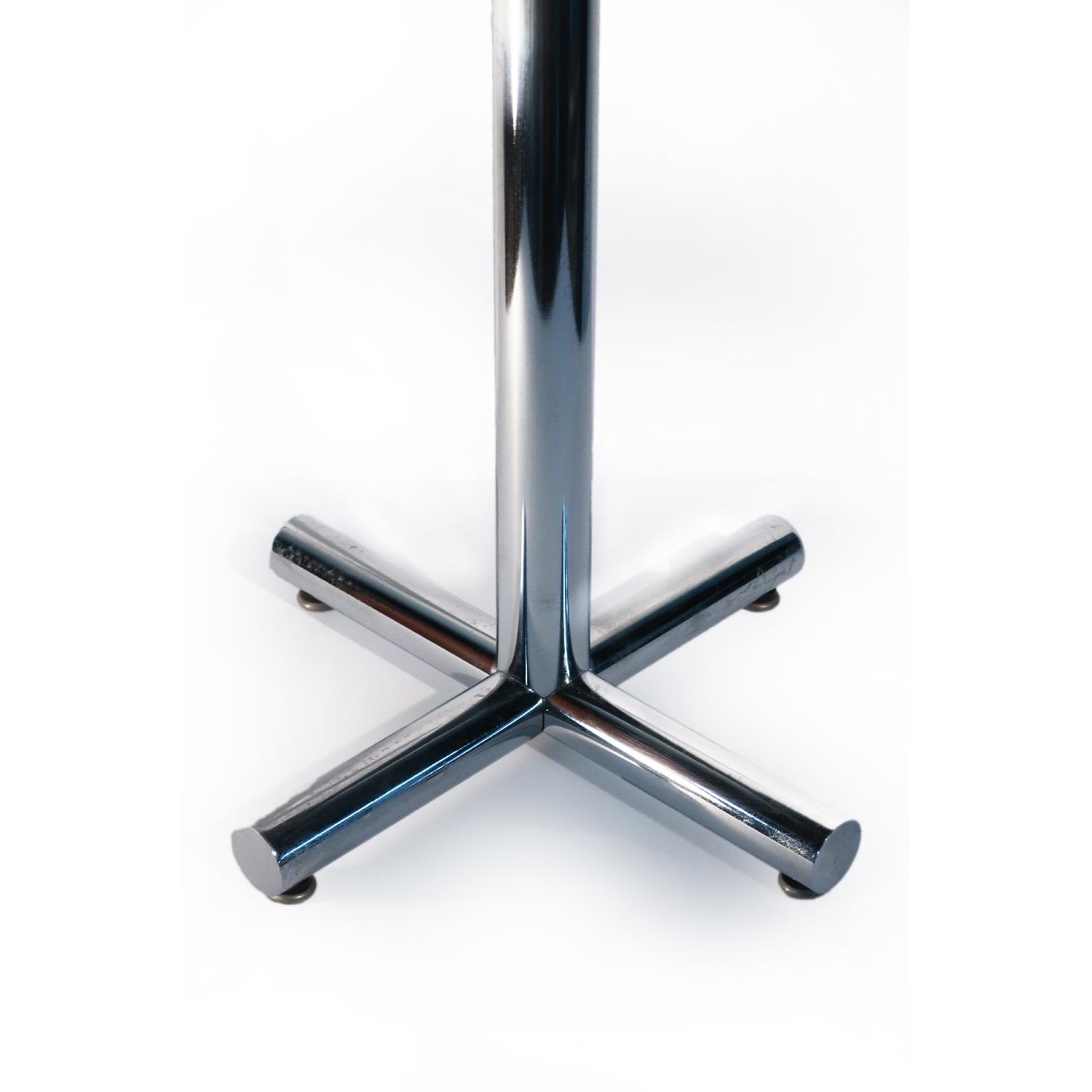 Chrome & Black Side Table - image-2