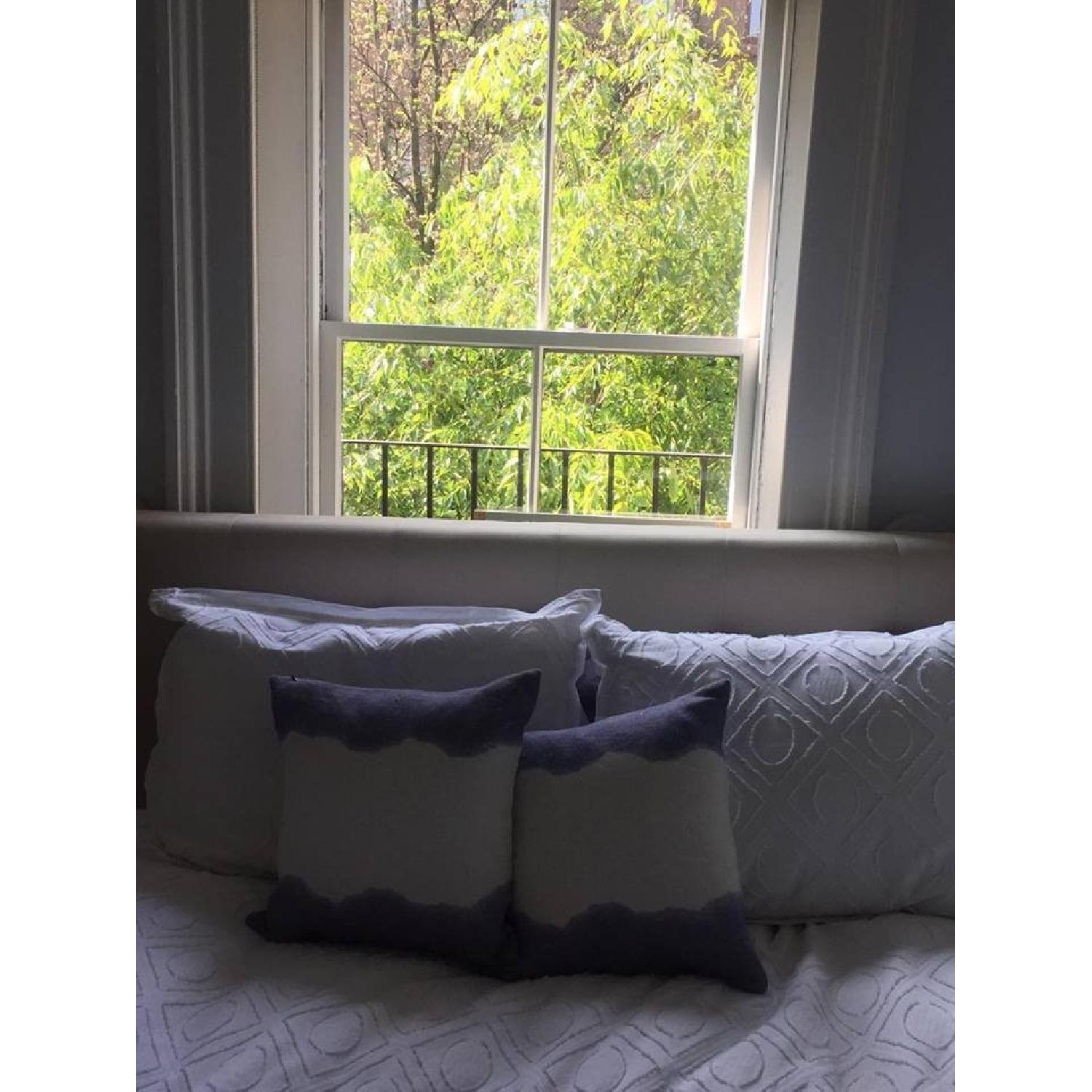 Tufted Upholstered Queen Size Bed Frame - image-4