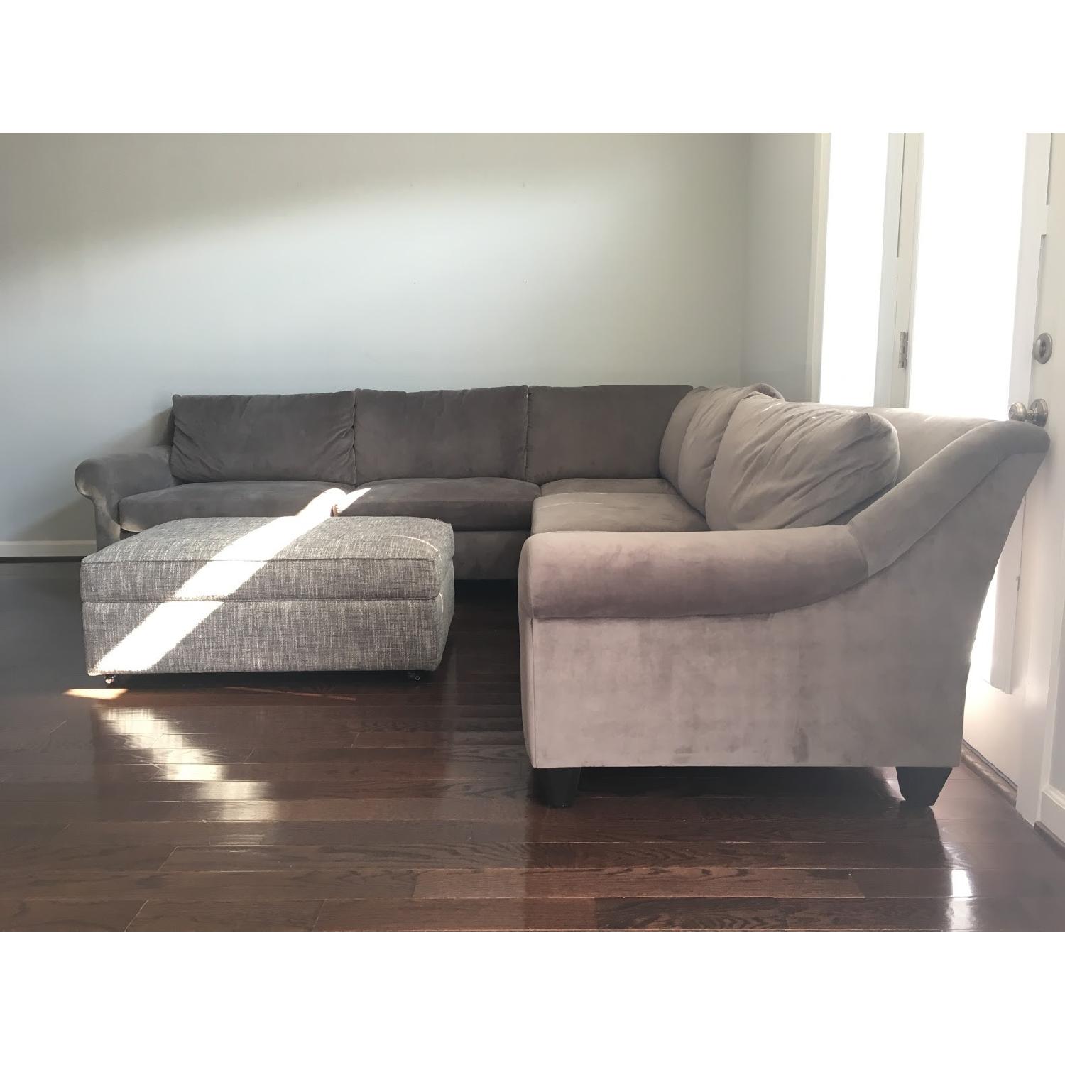 Arhaus Rockway Sectional Sofa & Storage Ottoman - image-4