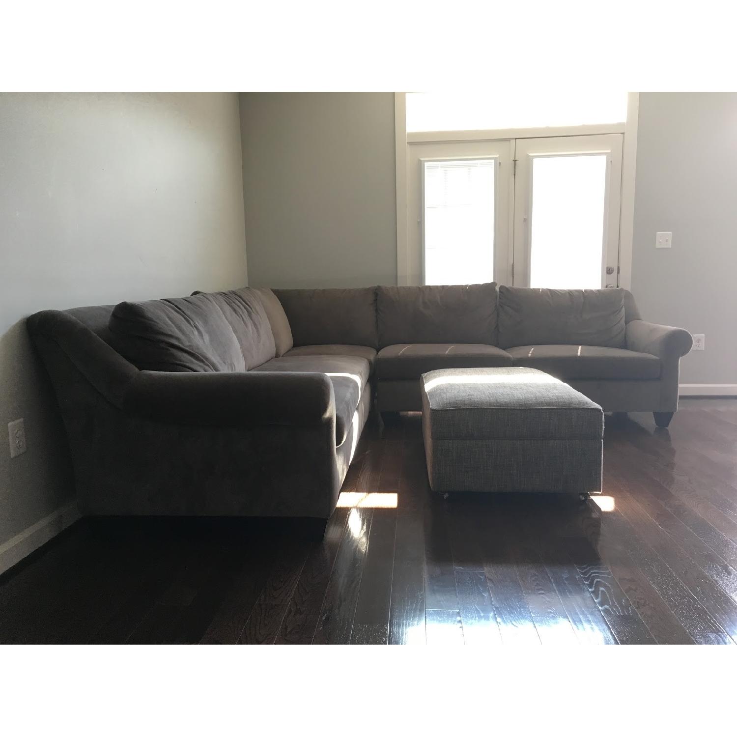 Arhaus Rockway Sectional Sofa & Storage Ottoman - image-5