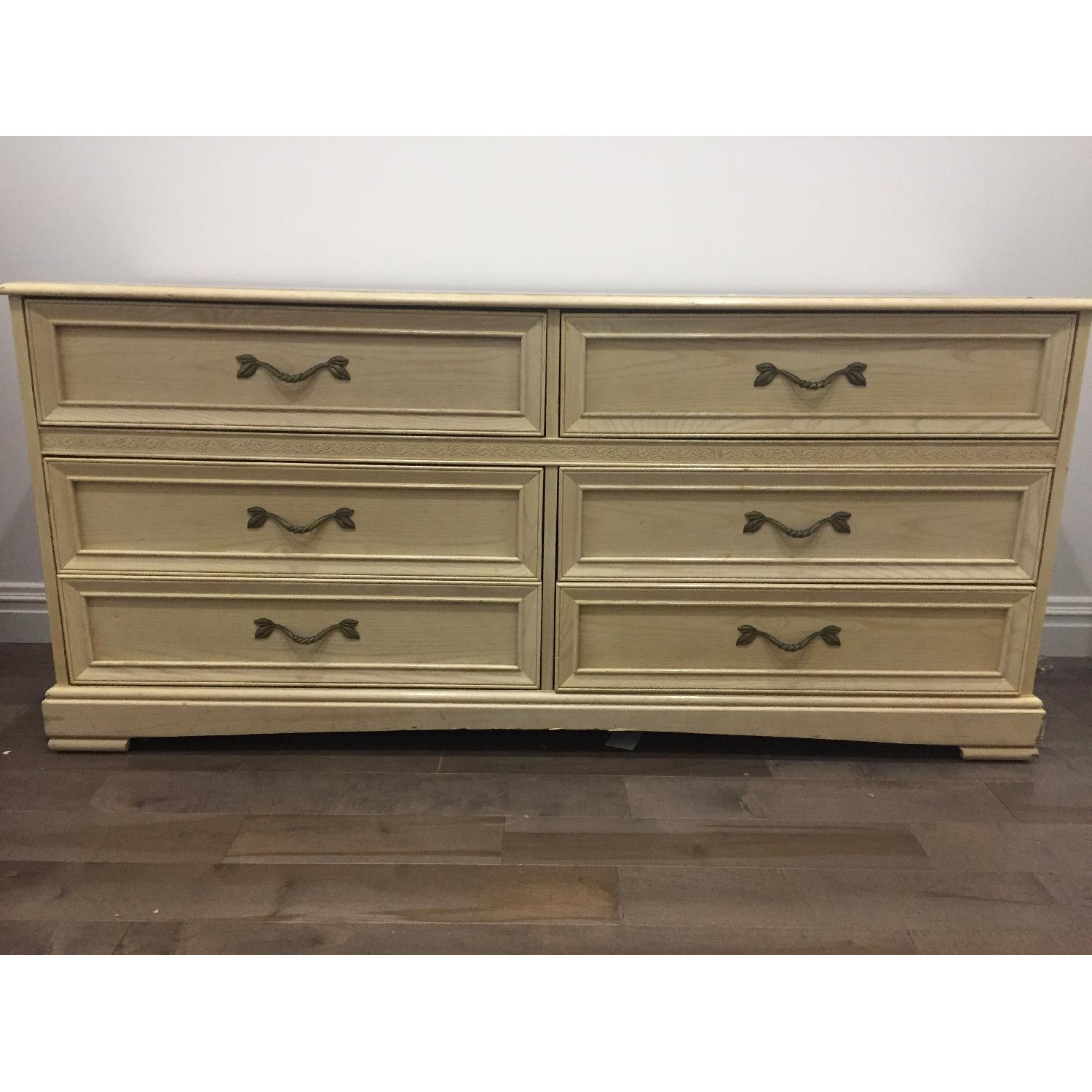 American of Martinsville Carved Wood Dresser - image-1
