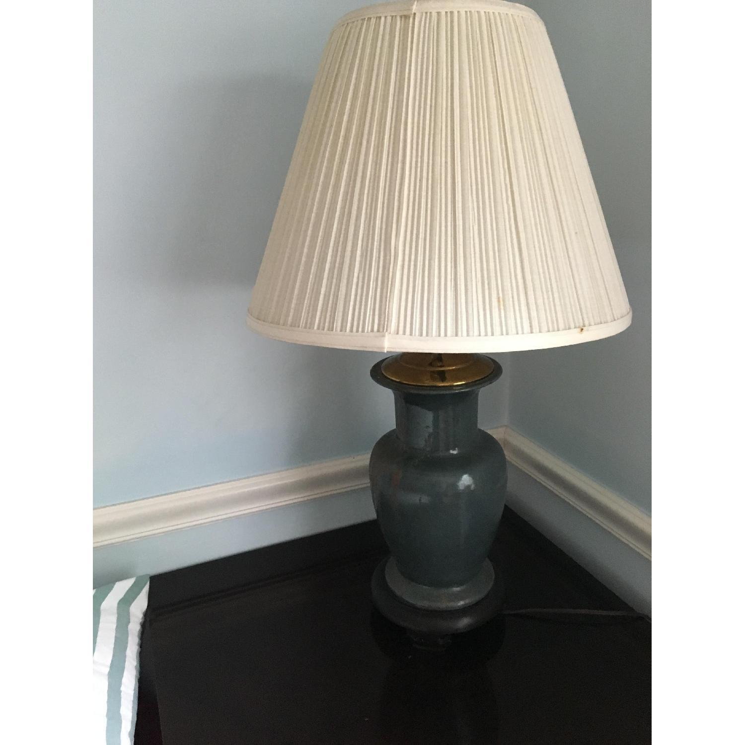 Blue Ceramic Table Lamp - image-3