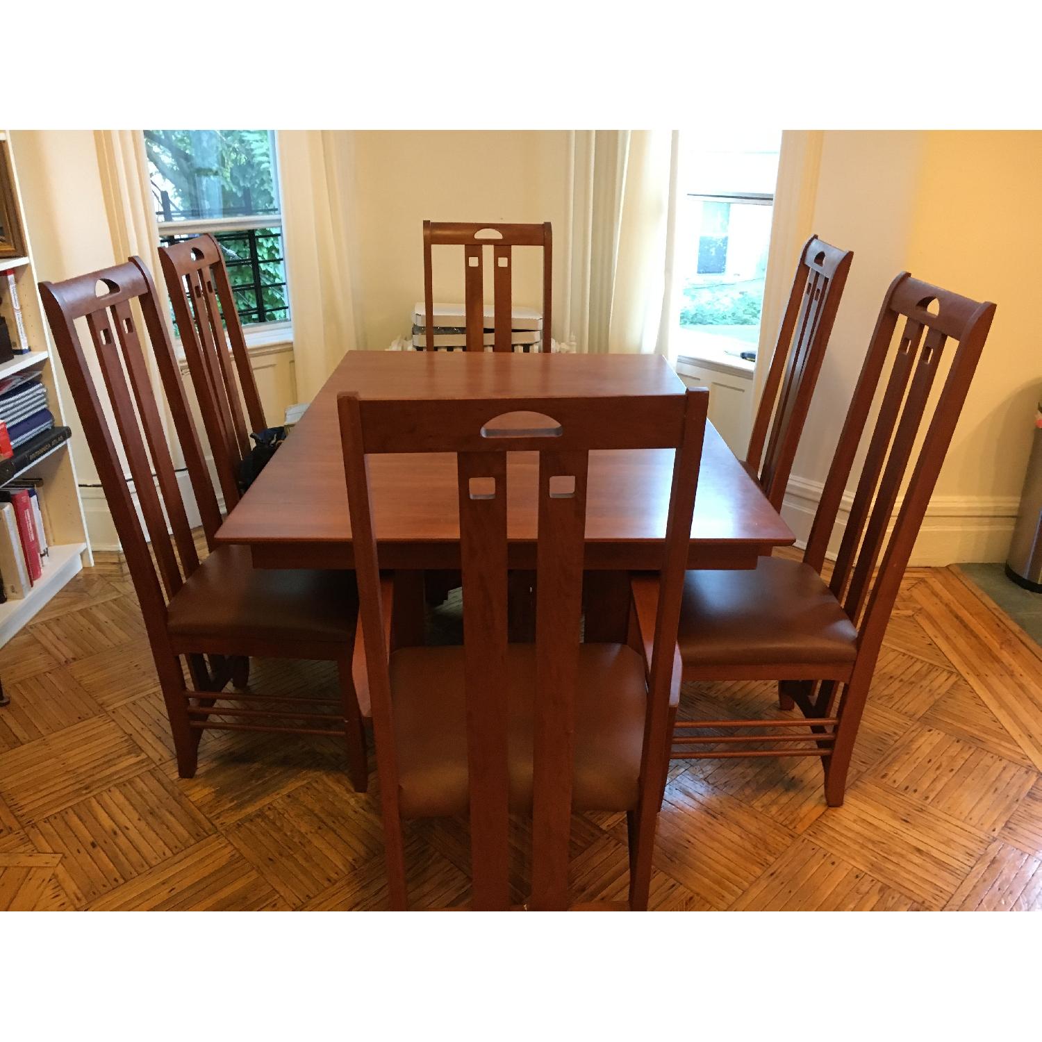 Custom Made Dining Room Table w/ 6 Chairs - image-1