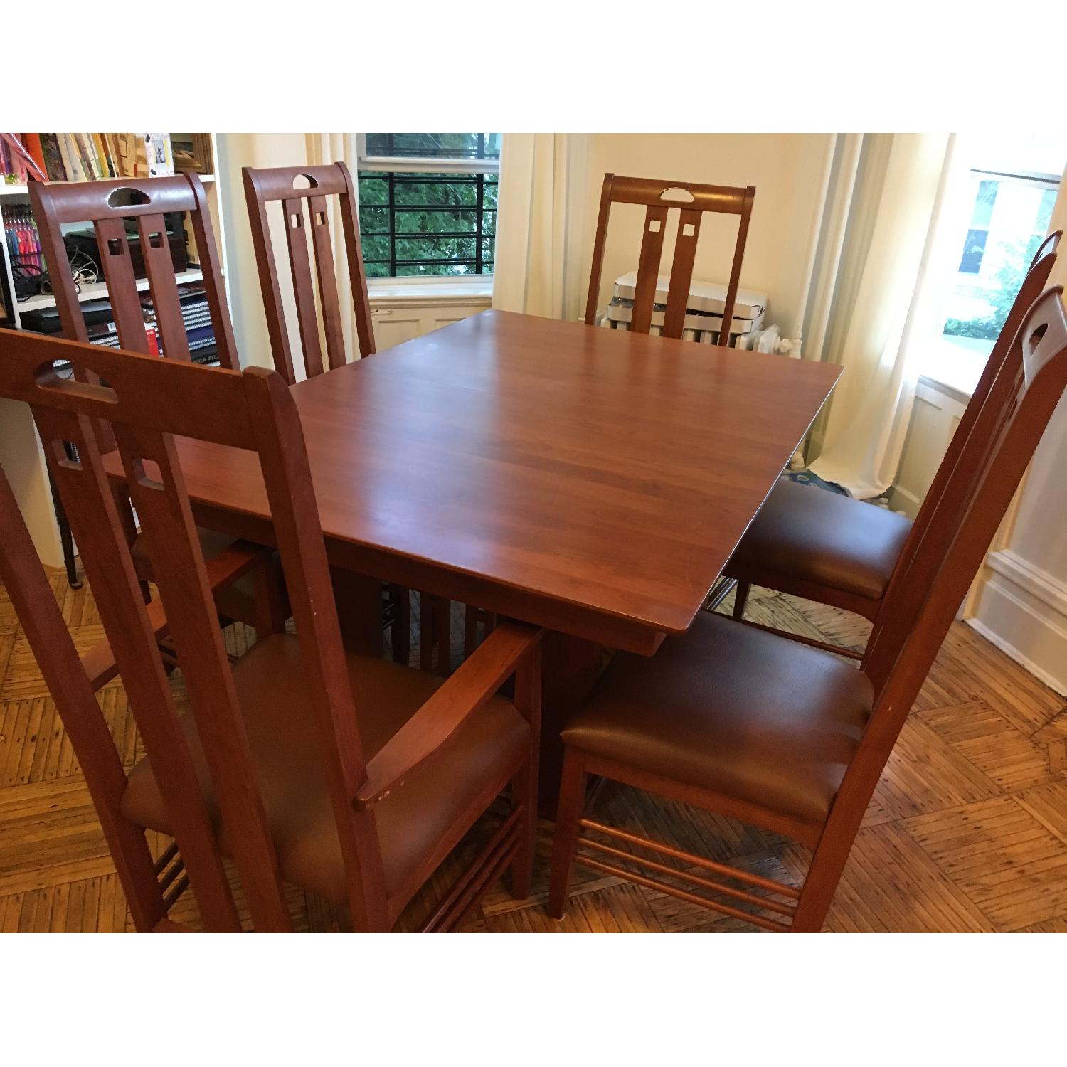 Custom Made Dining Room Table w/ 6 Chairs - image-2