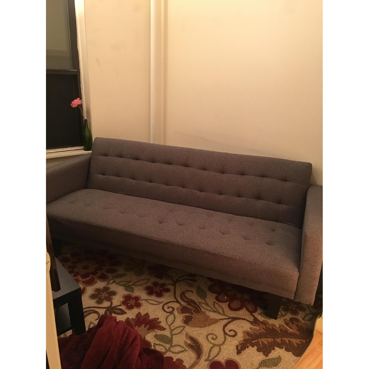 Modern Grey Sleeper Sofa - image-2