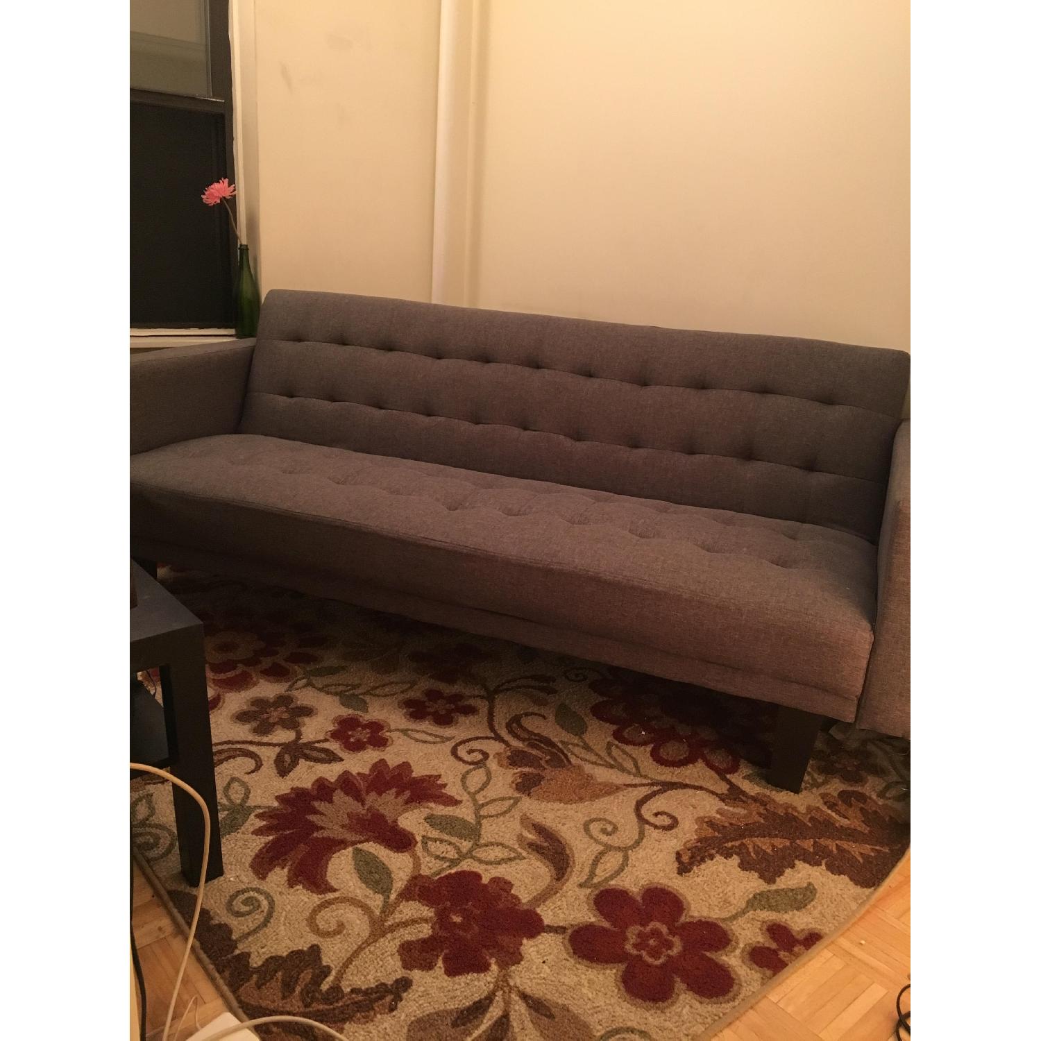 Modern Grey Sleeper Sofa - image-3