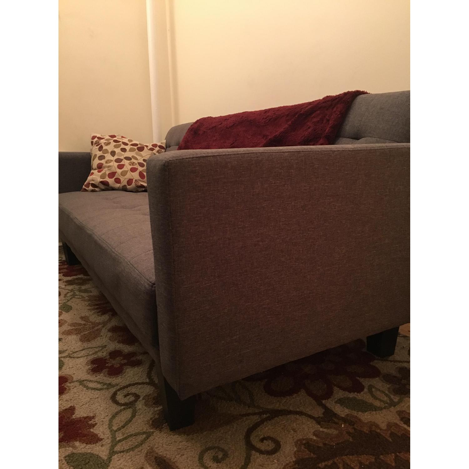 Modern Grey Sleeper Sofa - image-6