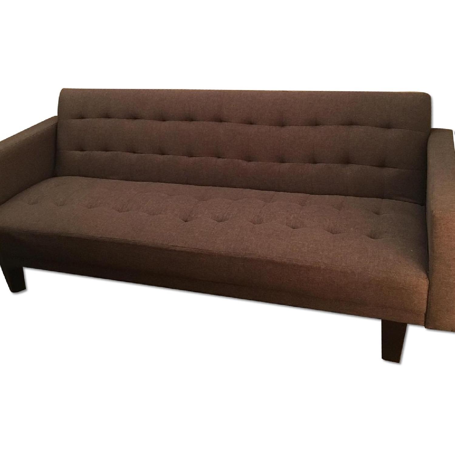Modern Grey Sleeper Sofa - image-0