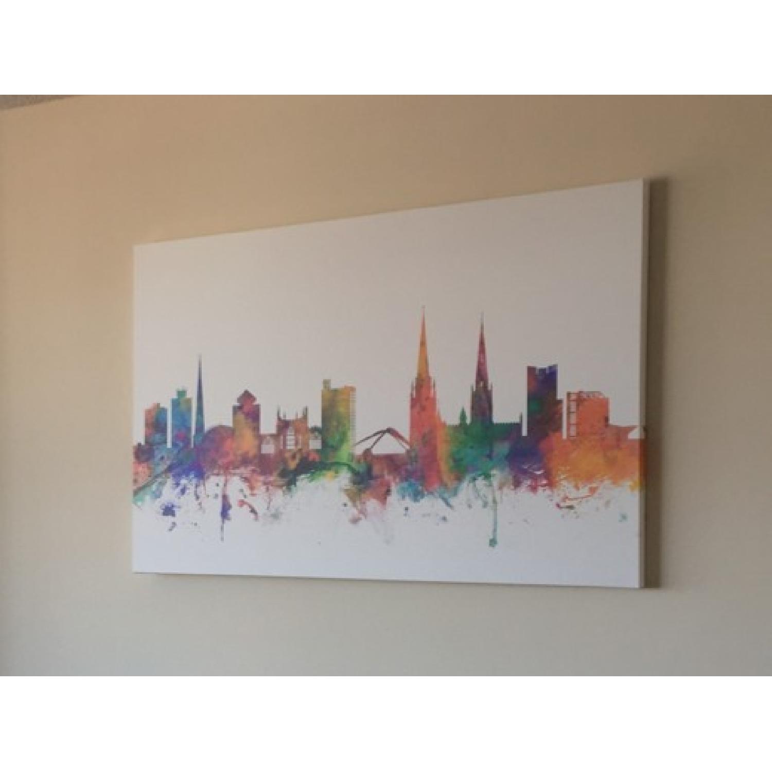 Trademark Fine Art Large Canvas of English Skyline - image-1