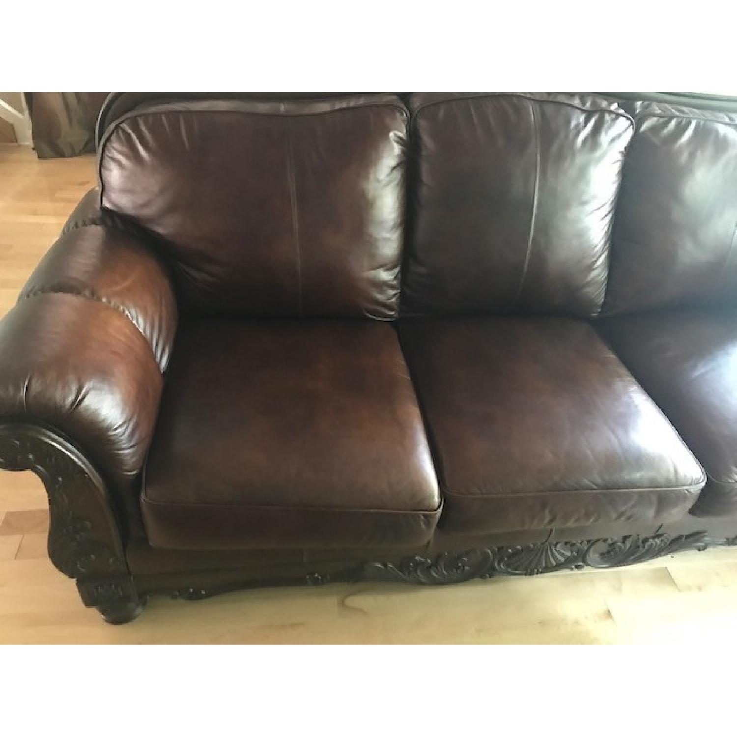 Ashley's North Shore Leather Sofa - image-2