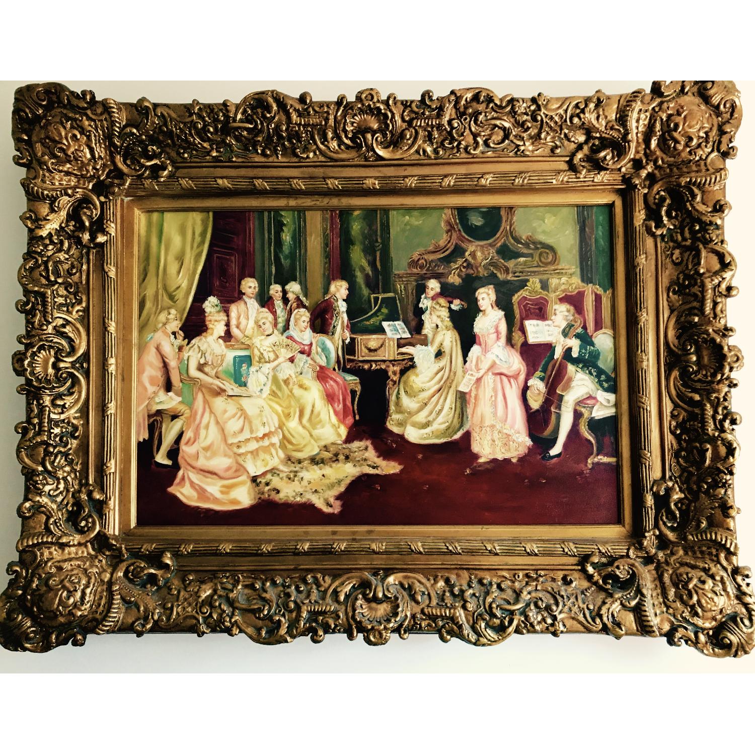 Replica of Antique Gold Frame w/ Painting - image-2
