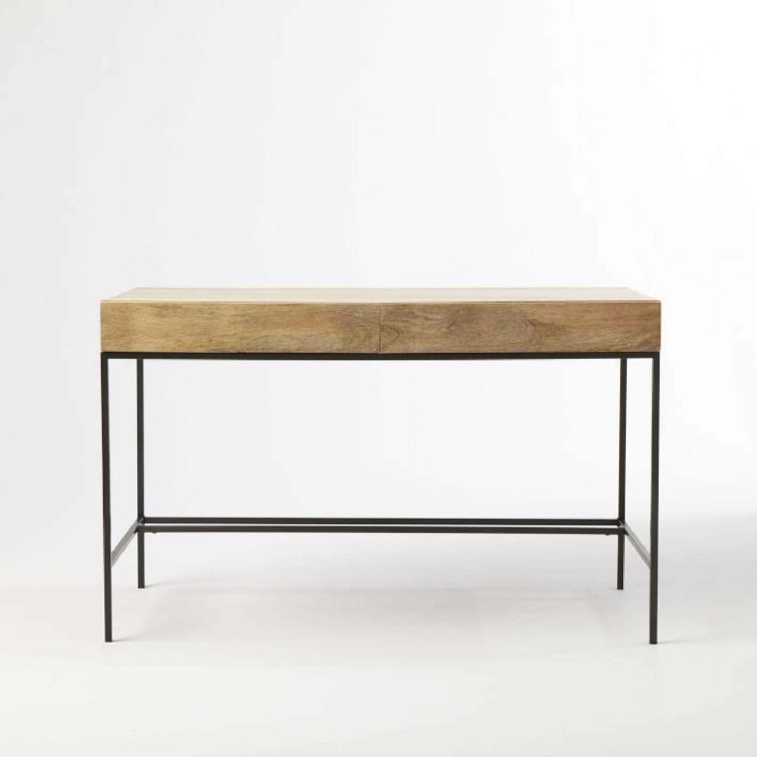 West Elm Industrial Storage Desk & Saddle Swivel Office Chair - image-6